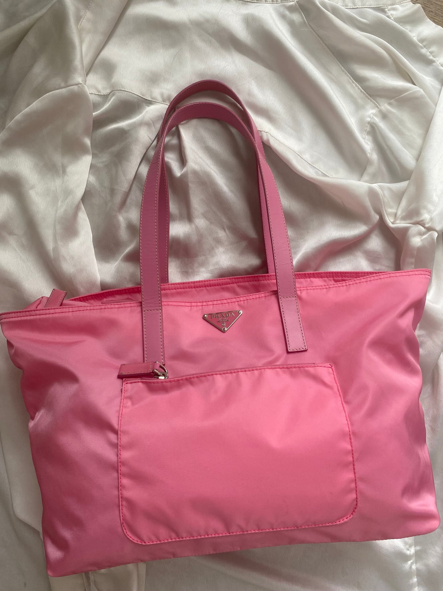 Prada tote nylon pink