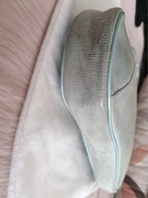 Dior mini saddle lucertola azzurra