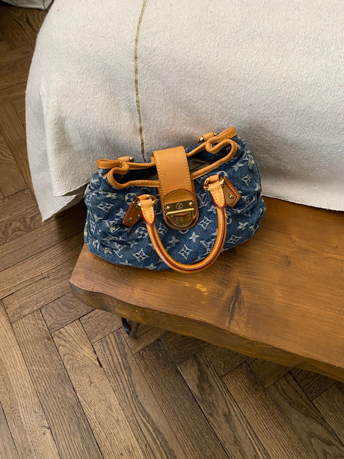 Louis Vuitton pleaty in denim