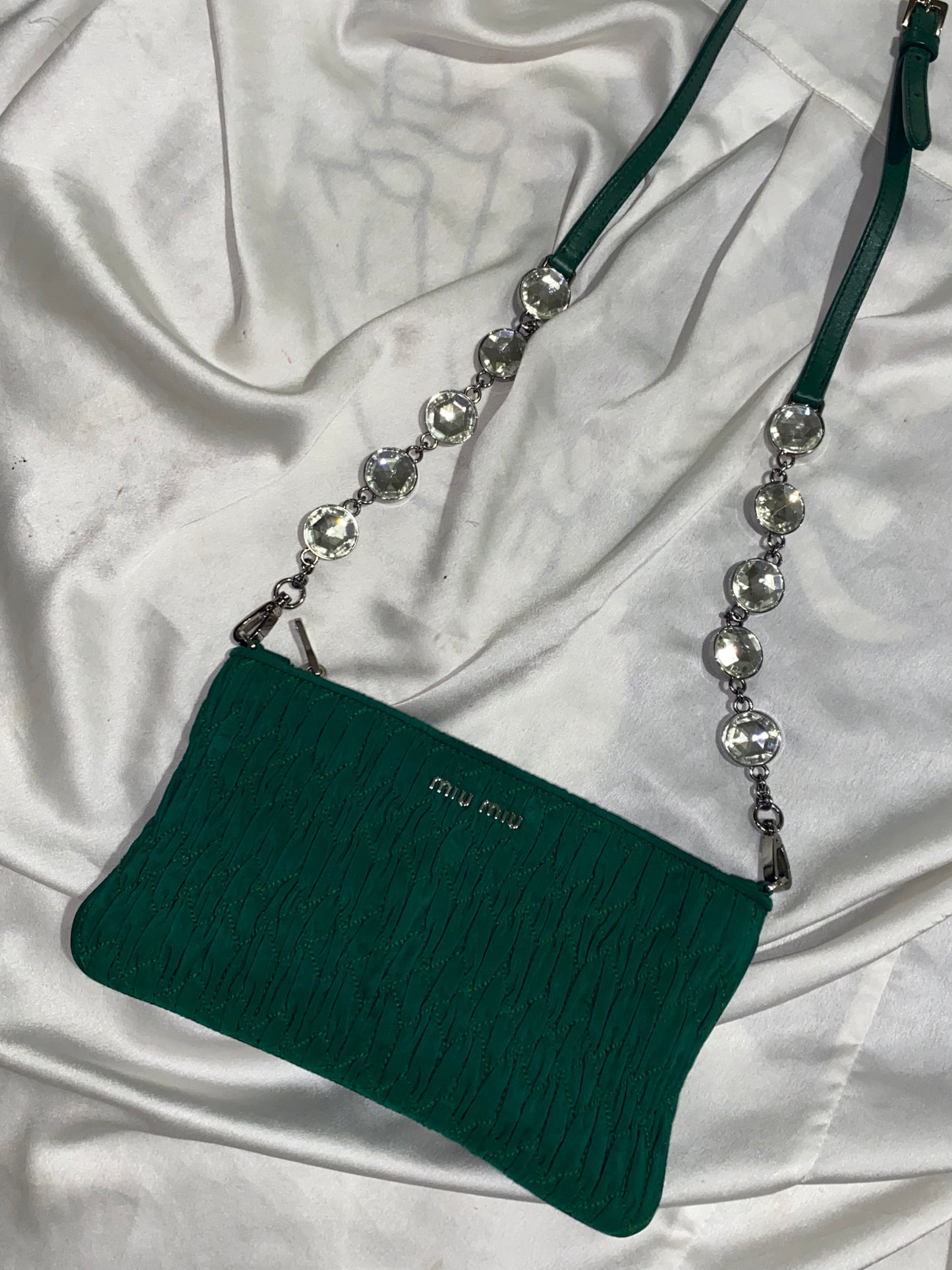 Miu Miu crystal pochette
