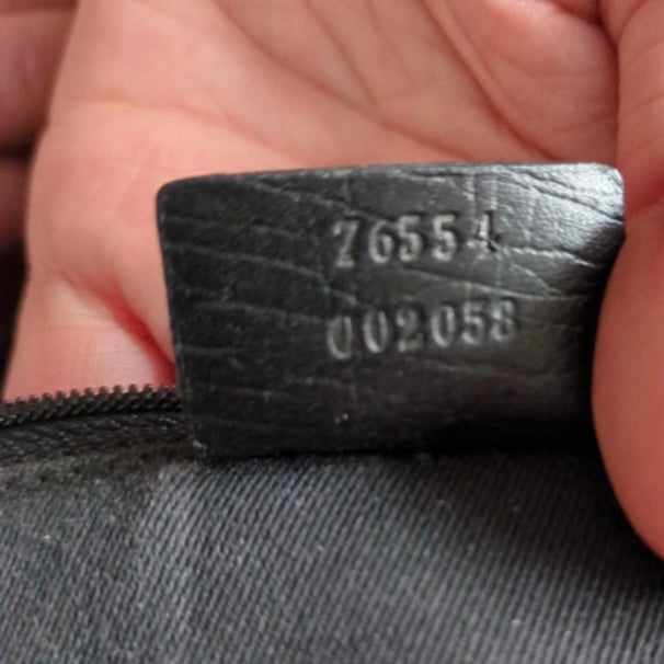 Gucci black monogram hobo