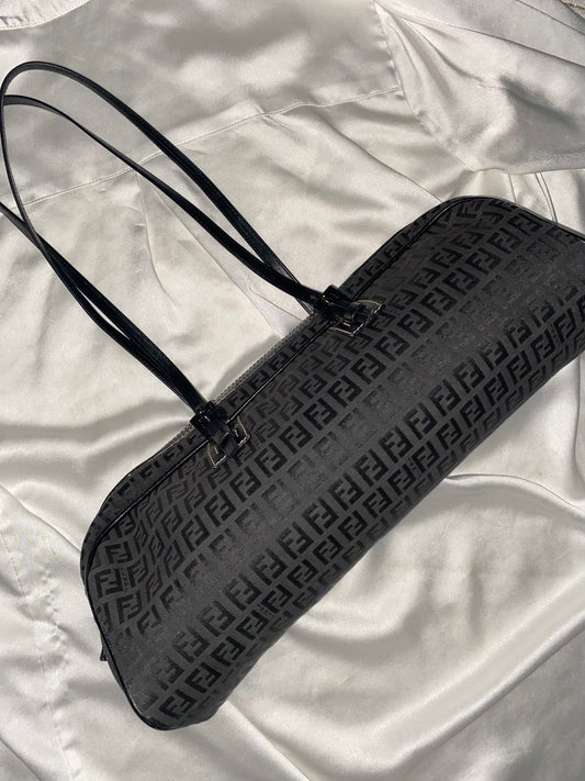 Fendi bassotto monogram zucchino black