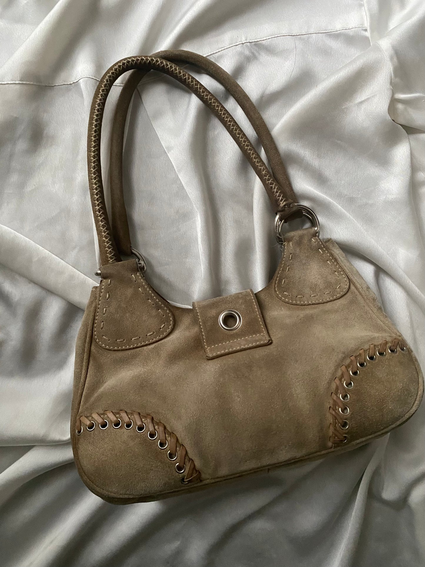 Prada moon camoscio champagne