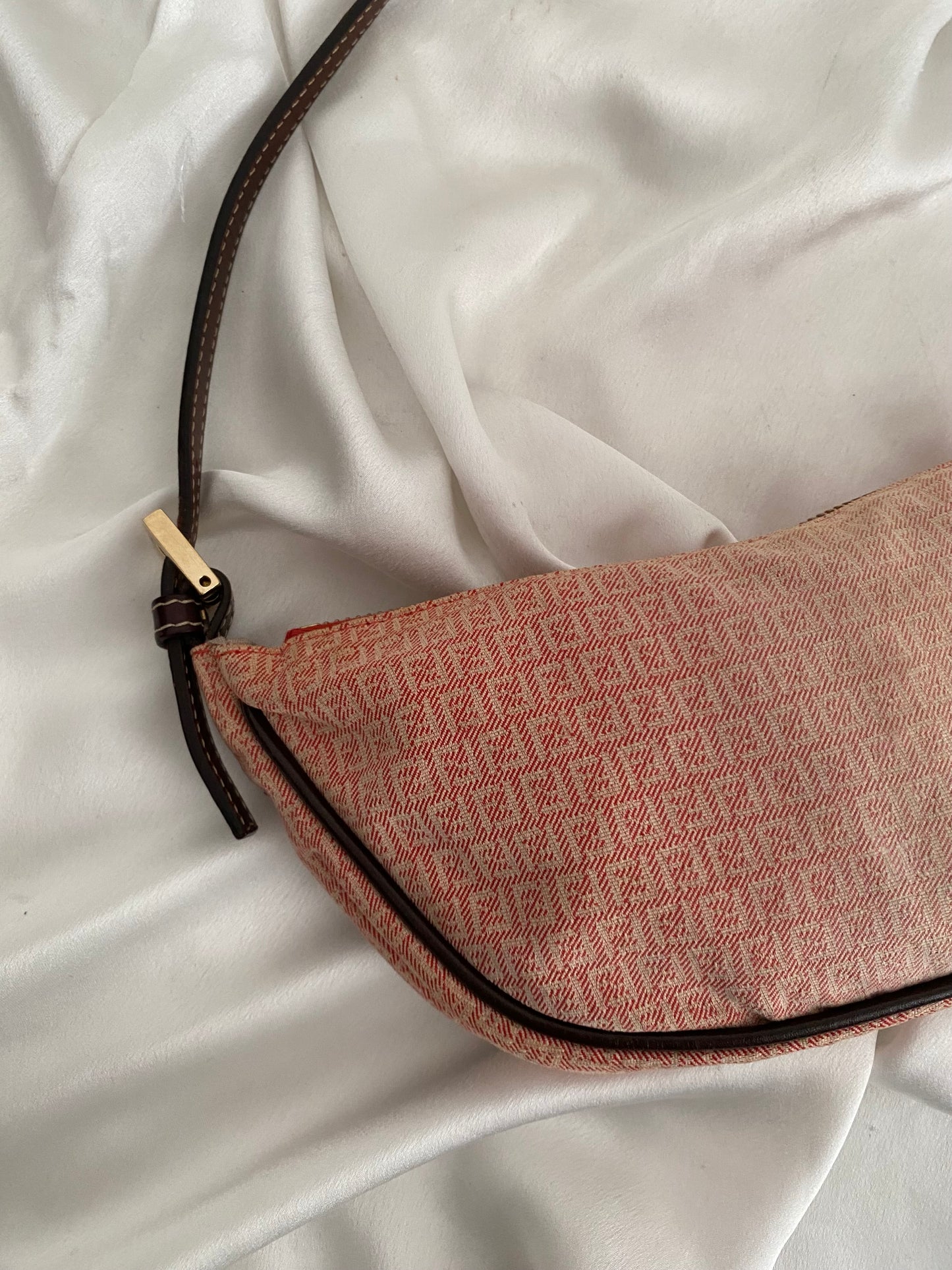 Fendi half moon faded red
