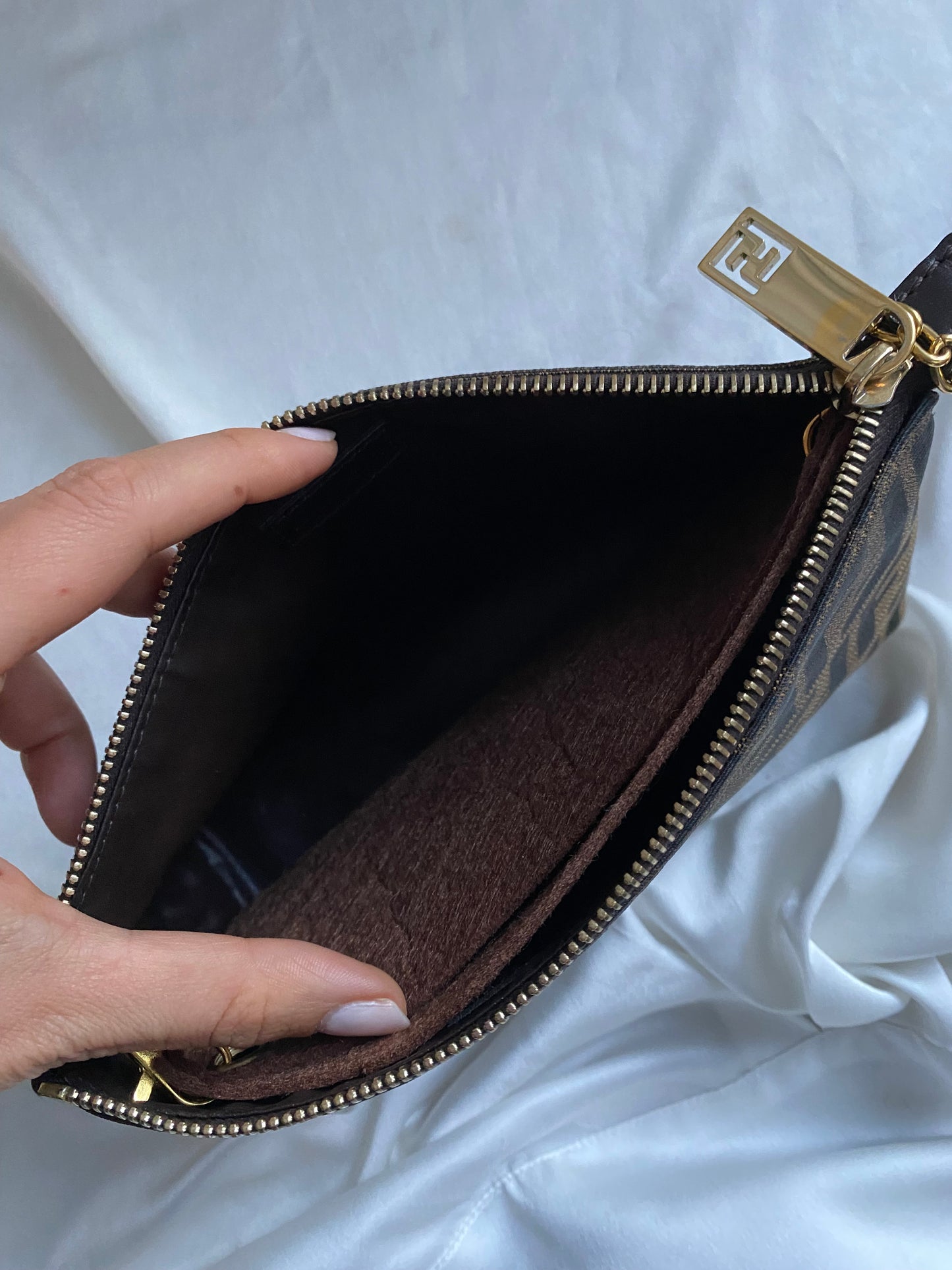 Fendi zucca clutch