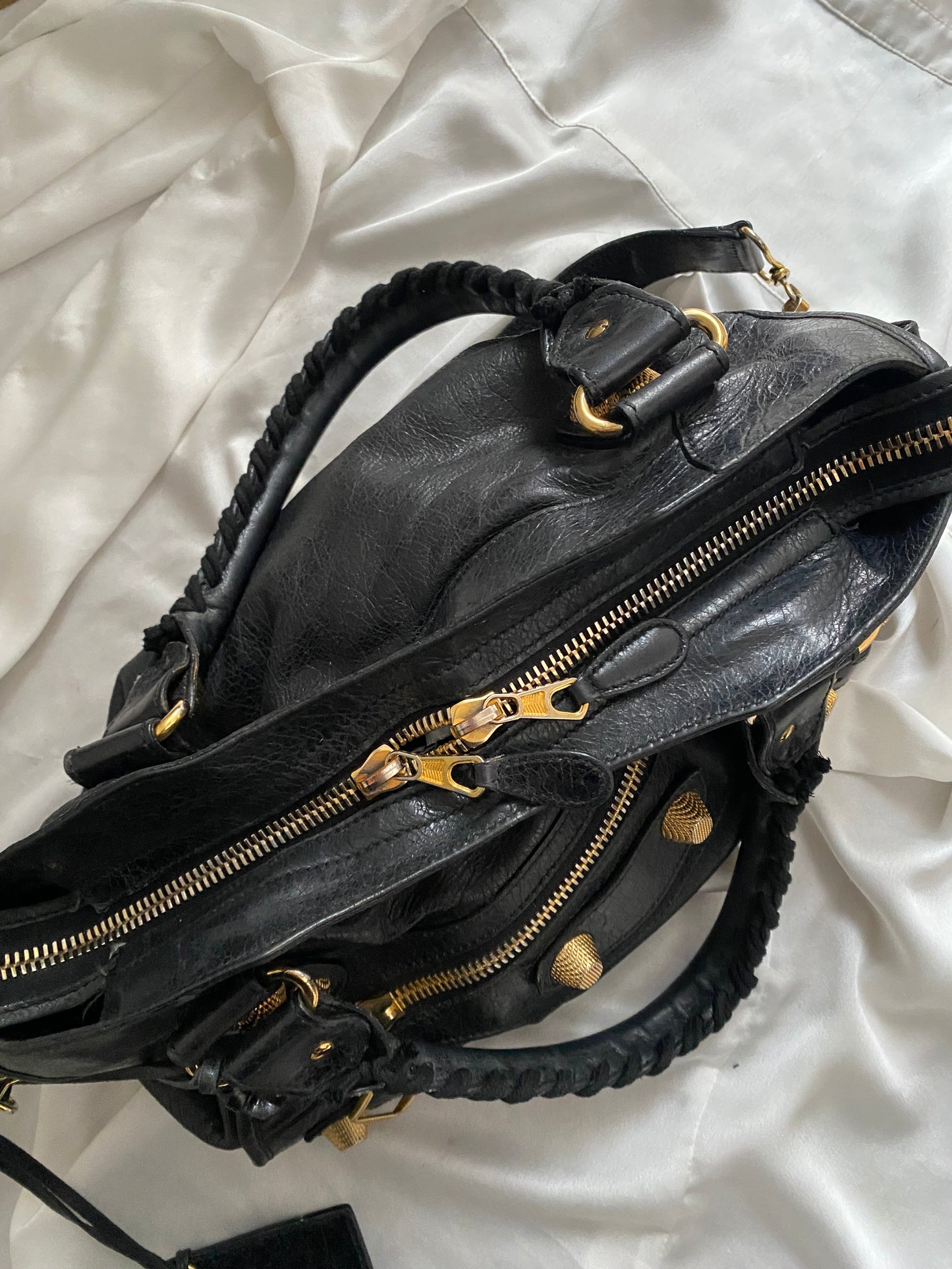 Balenciaga city anthracite giant hw gold