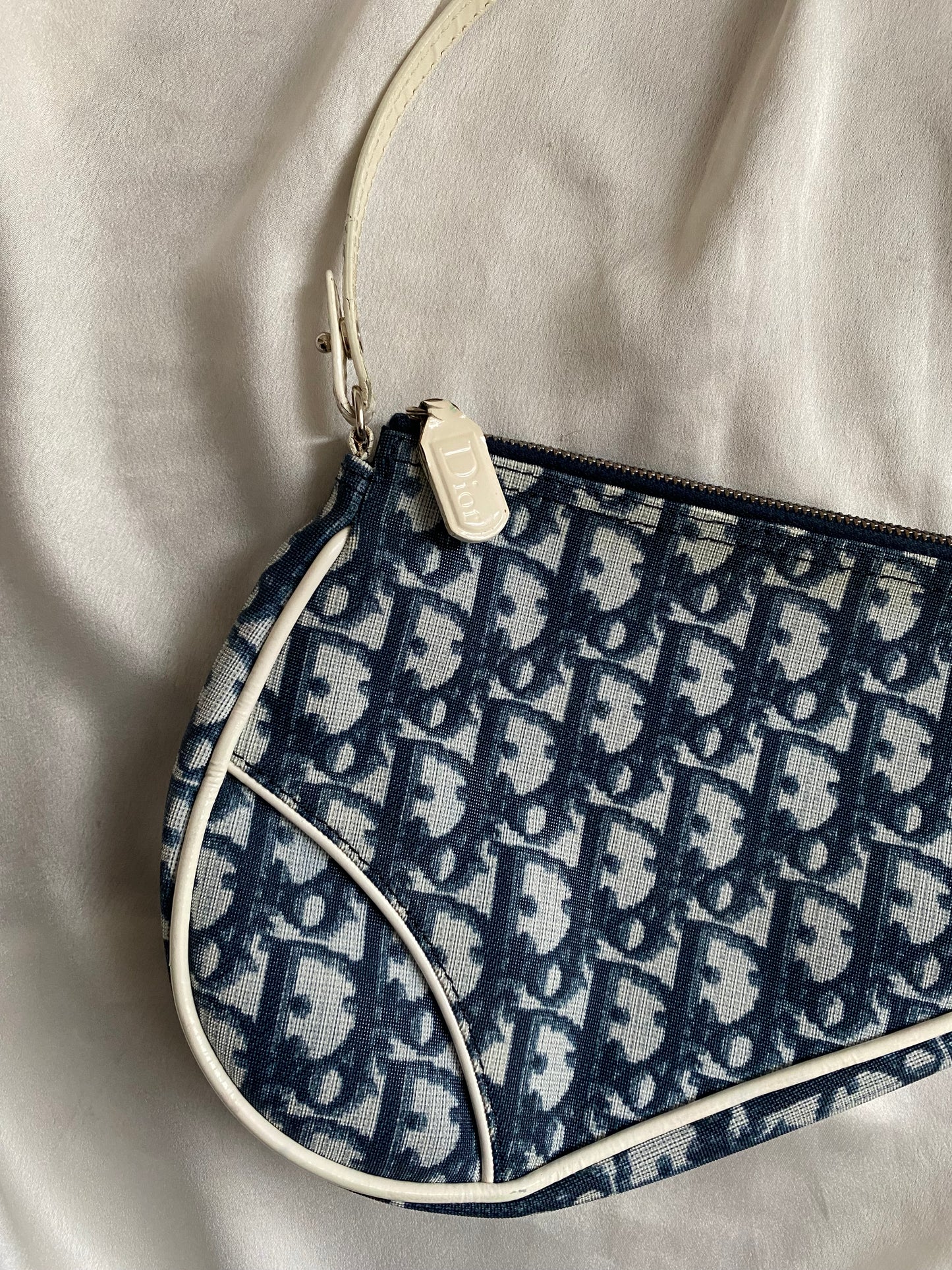 Dior mini saddle monogram blue