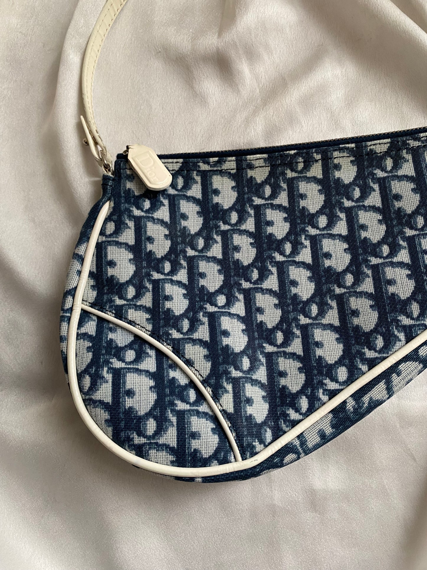 Dior mini saddle monogram blue