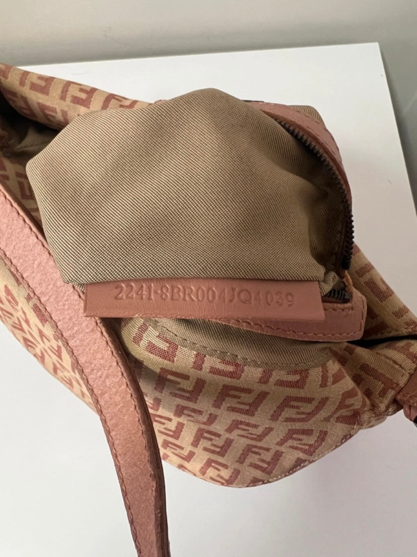 Fendi mamma double flap monogram rosa