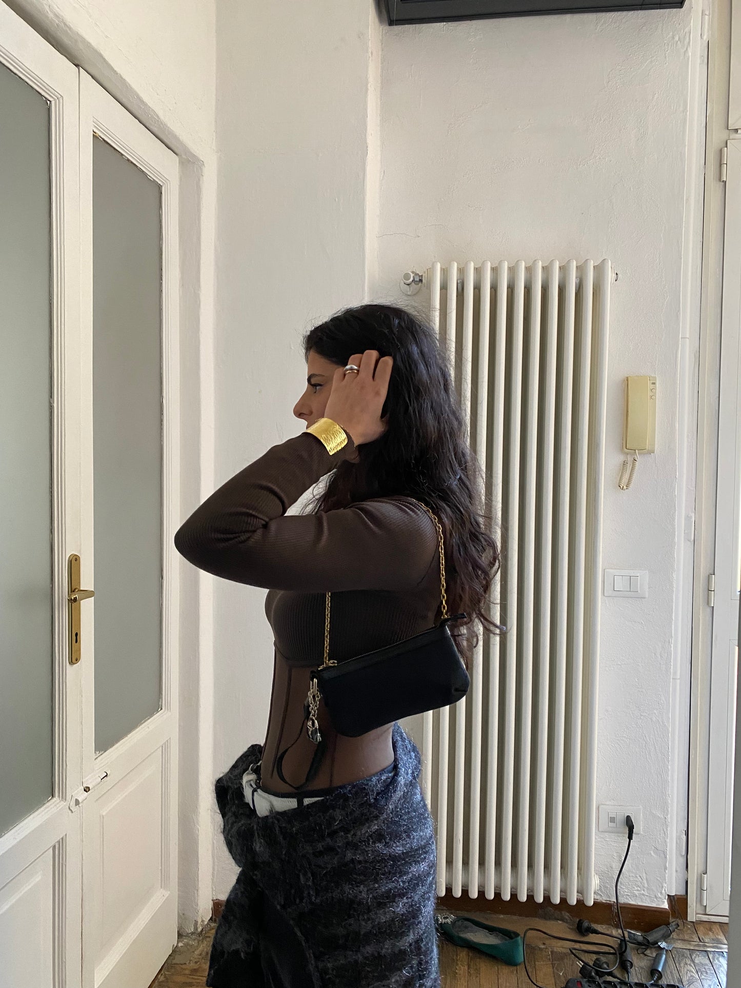Gucci pochette monogram nero web