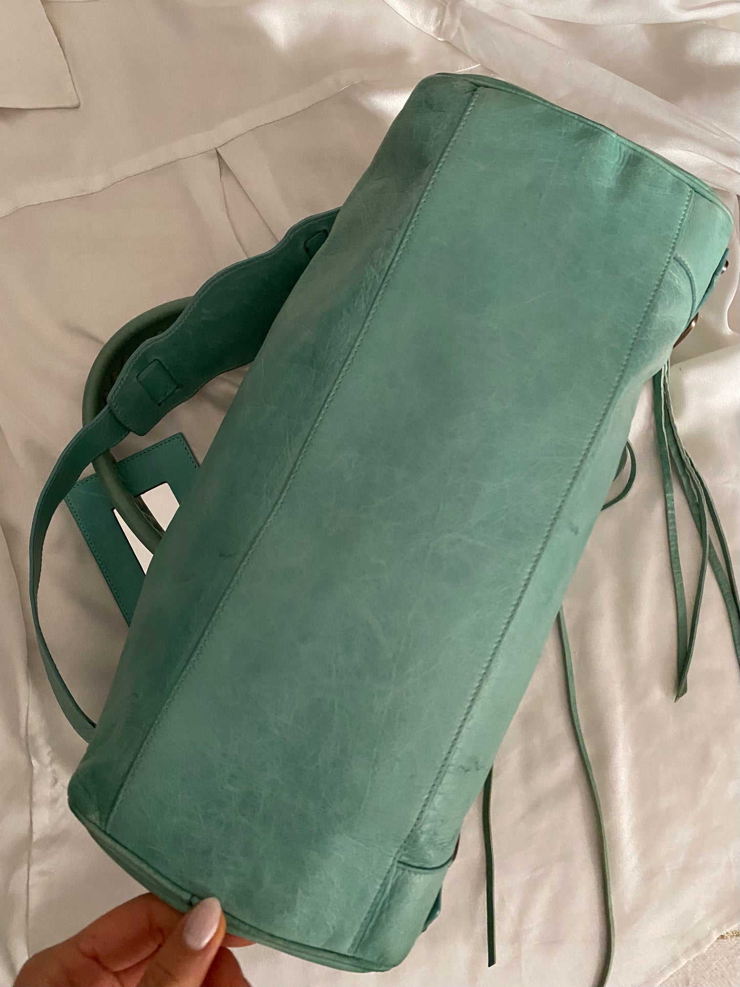 Balenciaga twiggy mint green