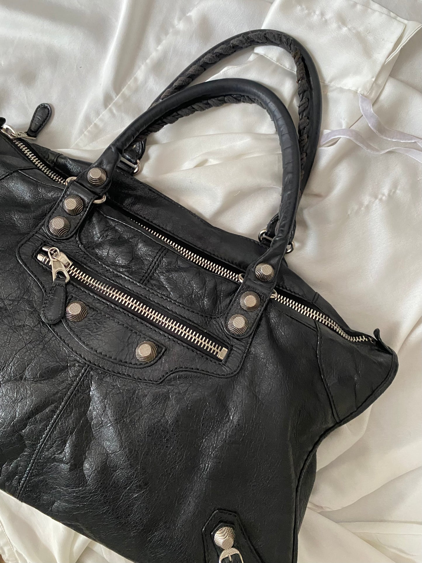 Balenciaga Work black giant hw 12 silver