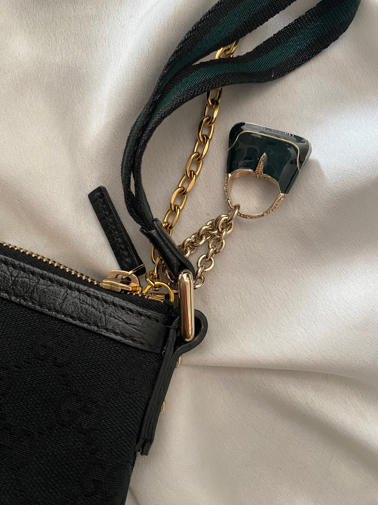 Gucci pochette monogram nero web