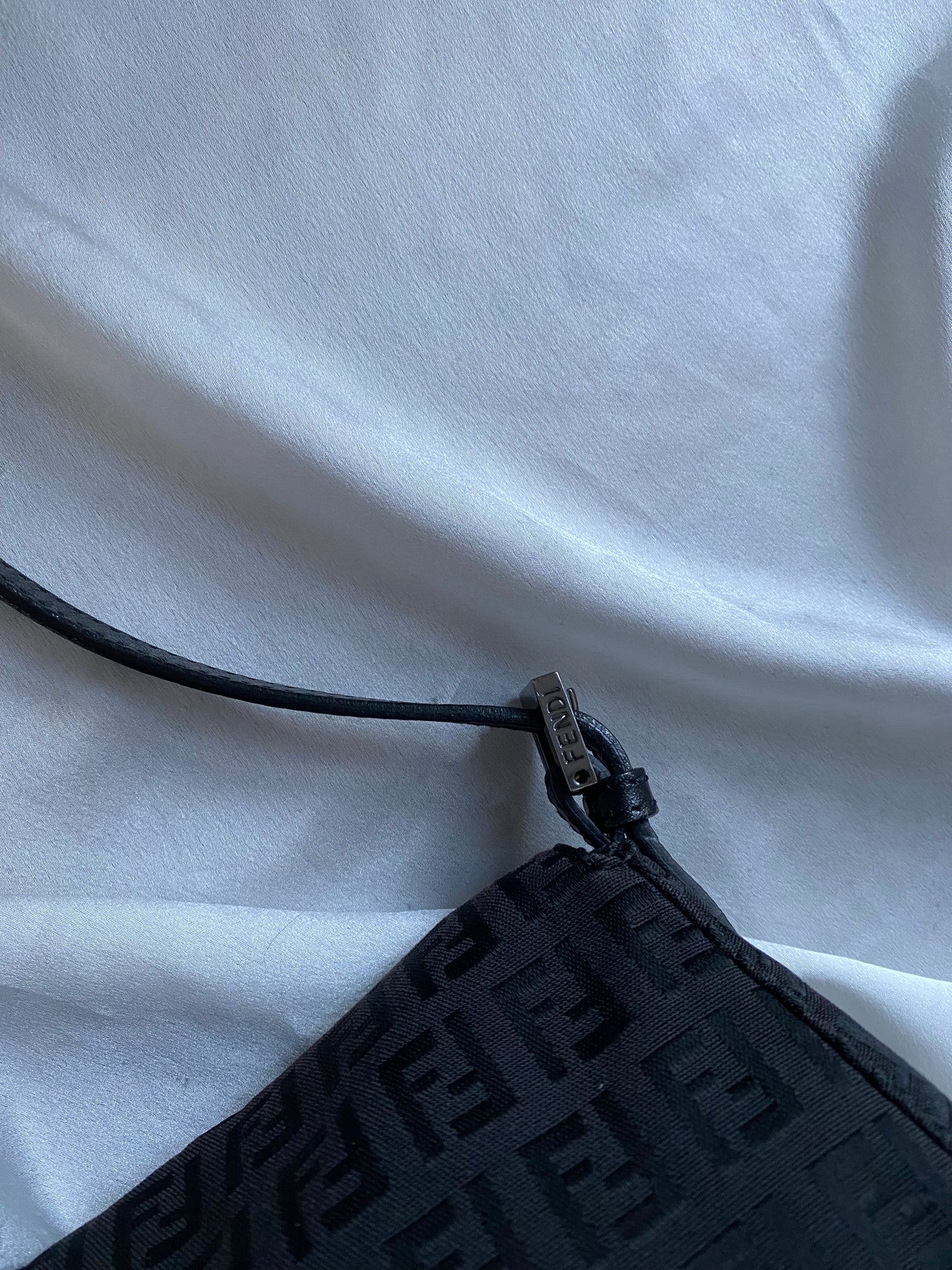Fendi baguette mini mamma monogram black