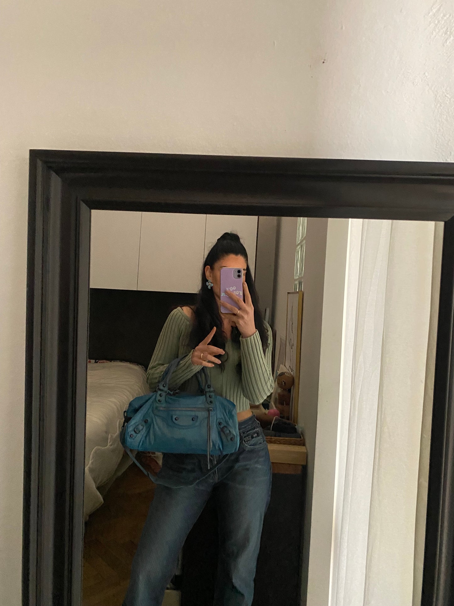 Balenciaga twiggy sky blue