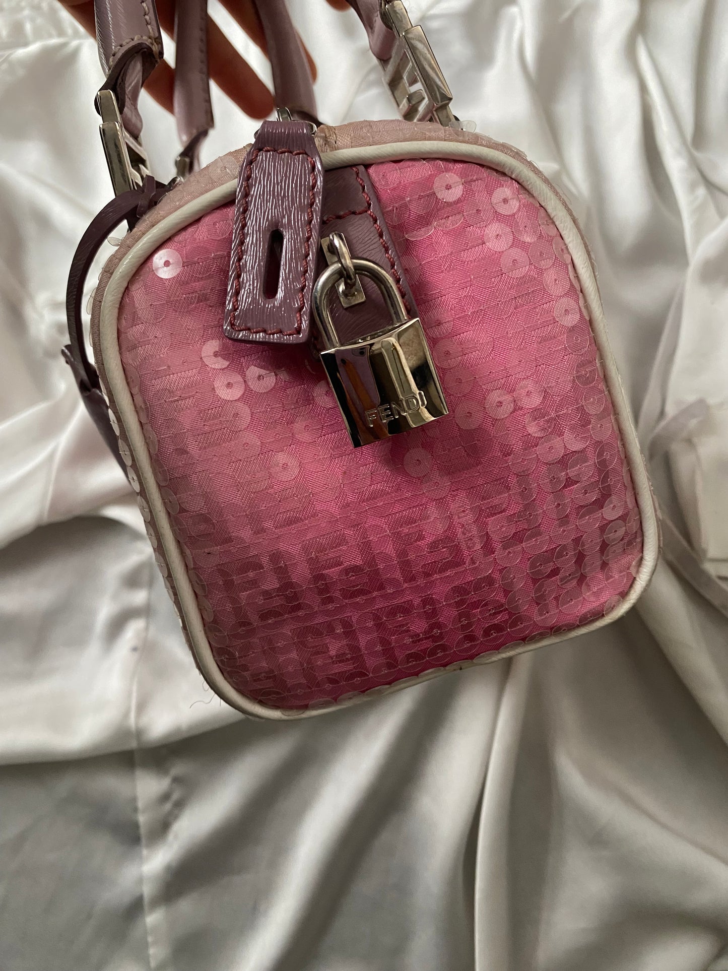 Fendi mini bauletto forever ombre pink
