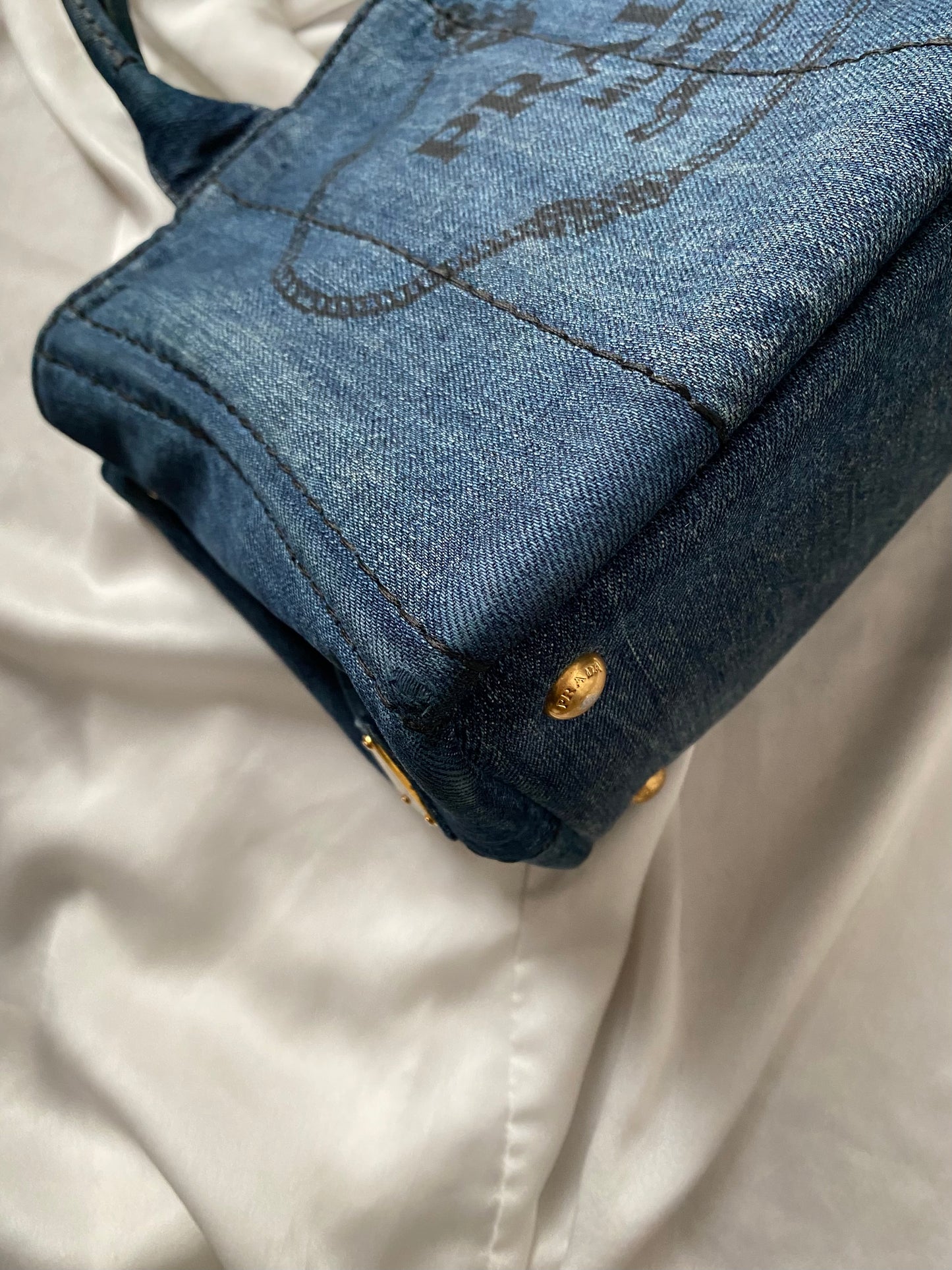 Prada tote in denim