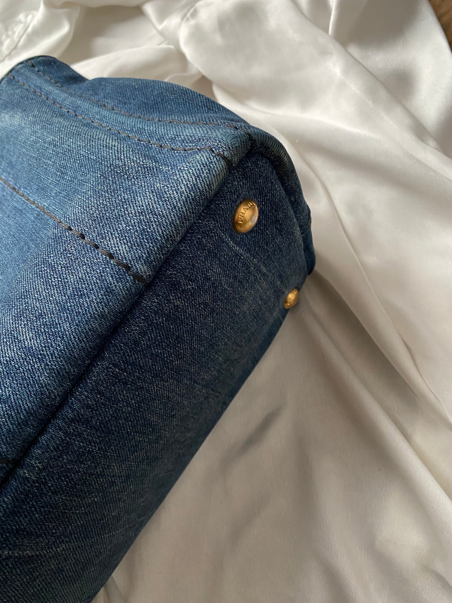 Prada tote in denim