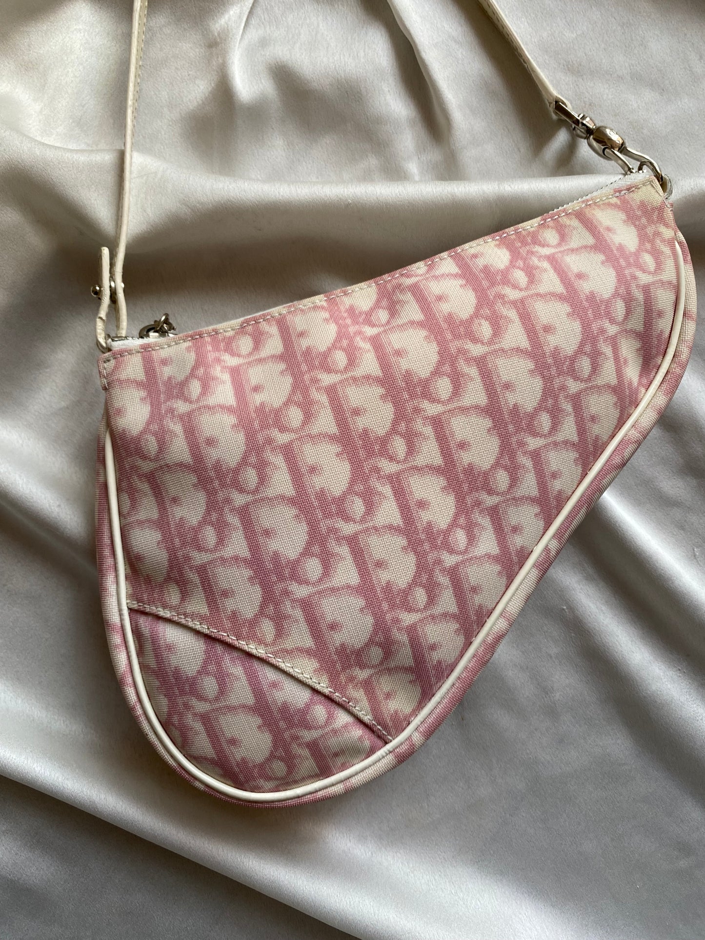 Dior mini saddle monogram rosa