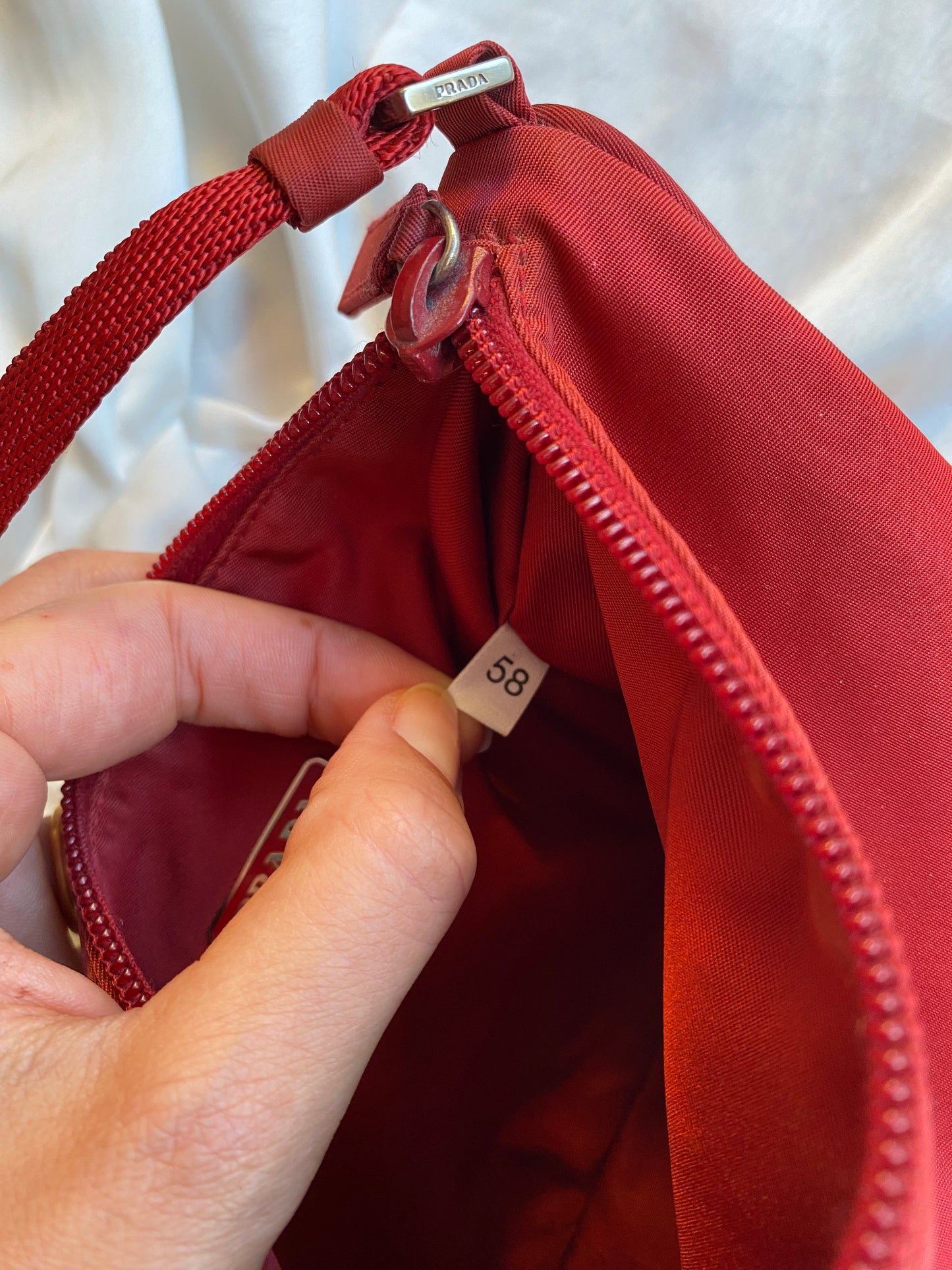Prada hobo 2002 red