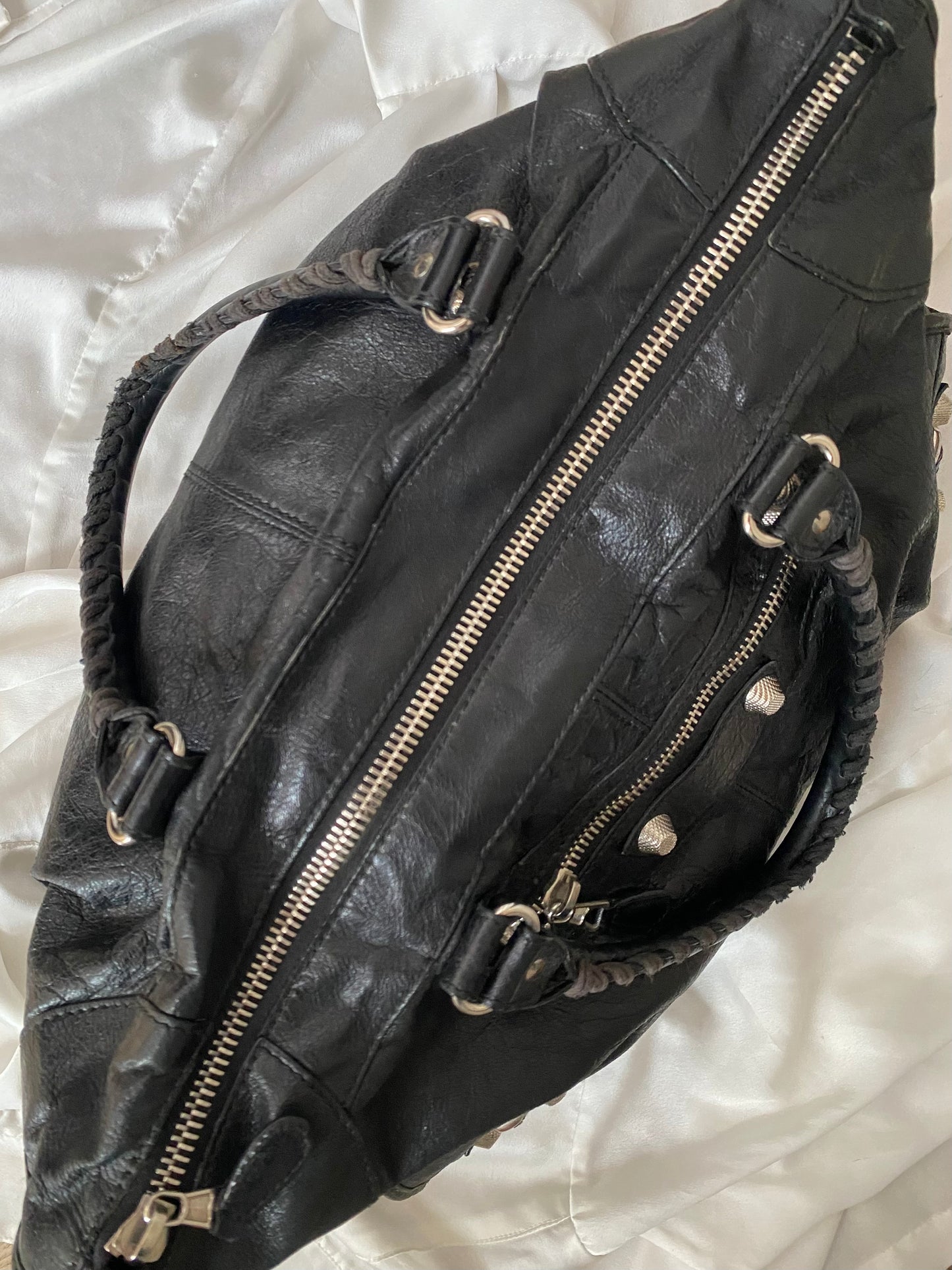 Balenciaga Work black giant hw 12 silver