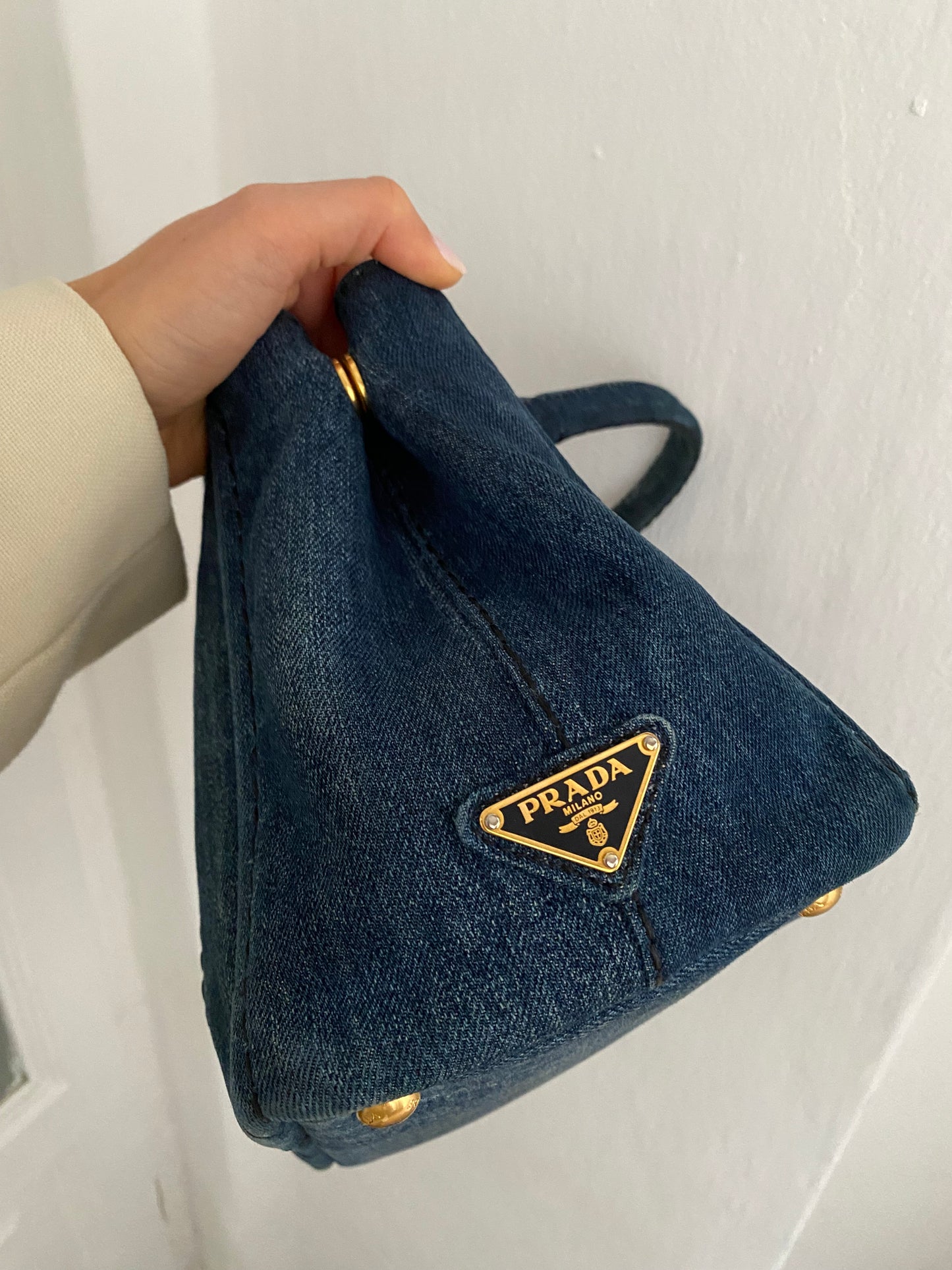 Prada tote in denim