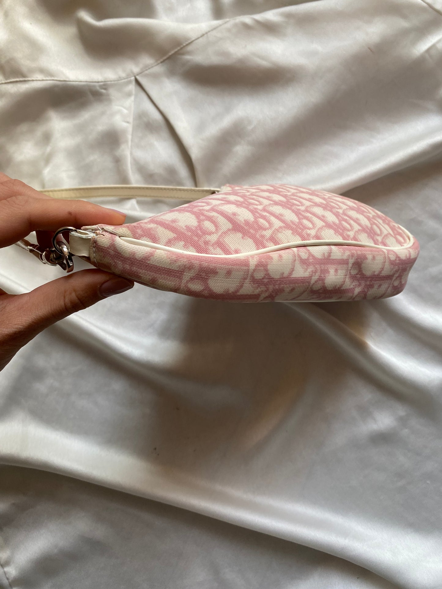 Dior mini saddle monogram rosa
