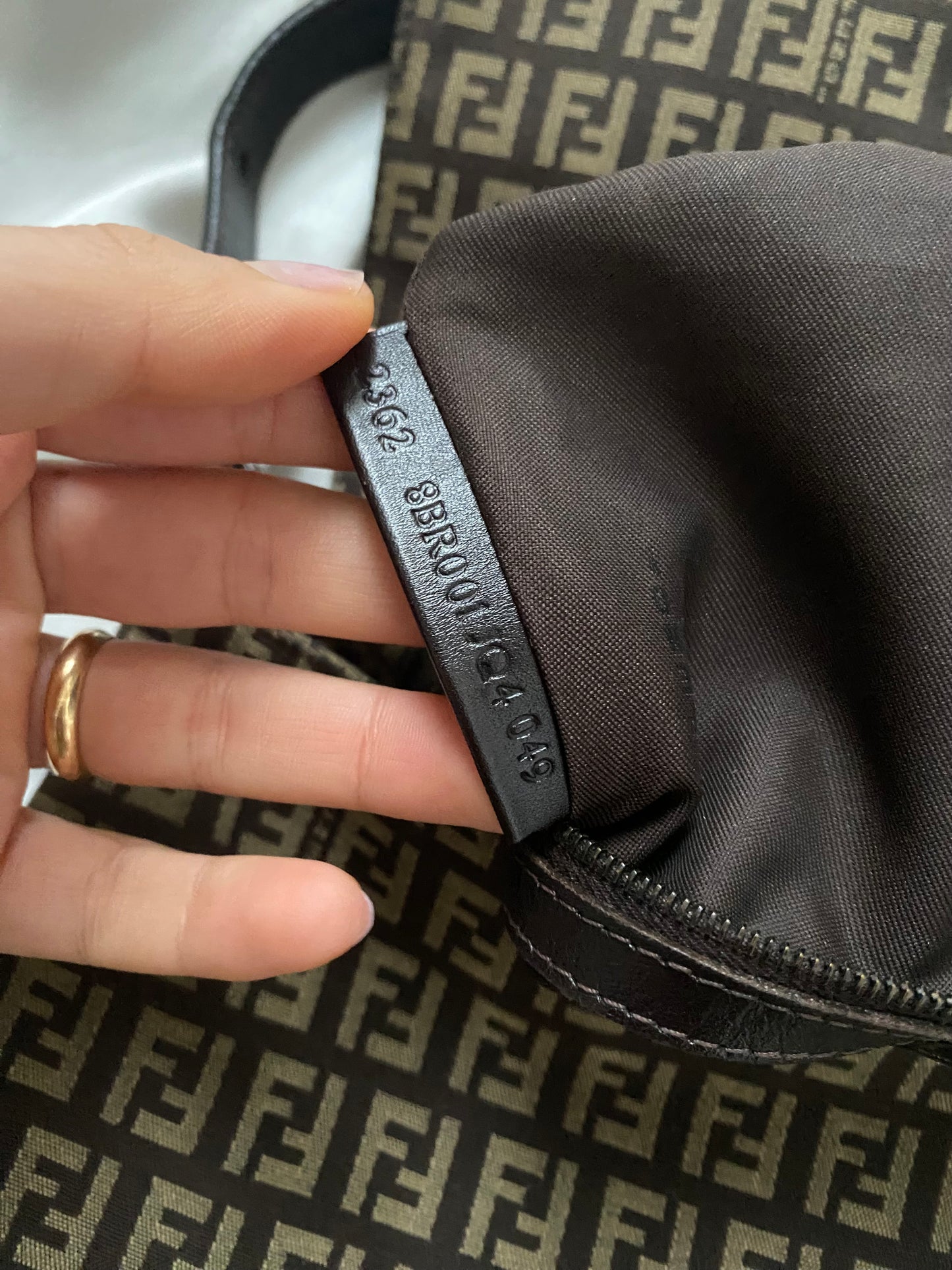 Fendi mamma baguette zucchino brown