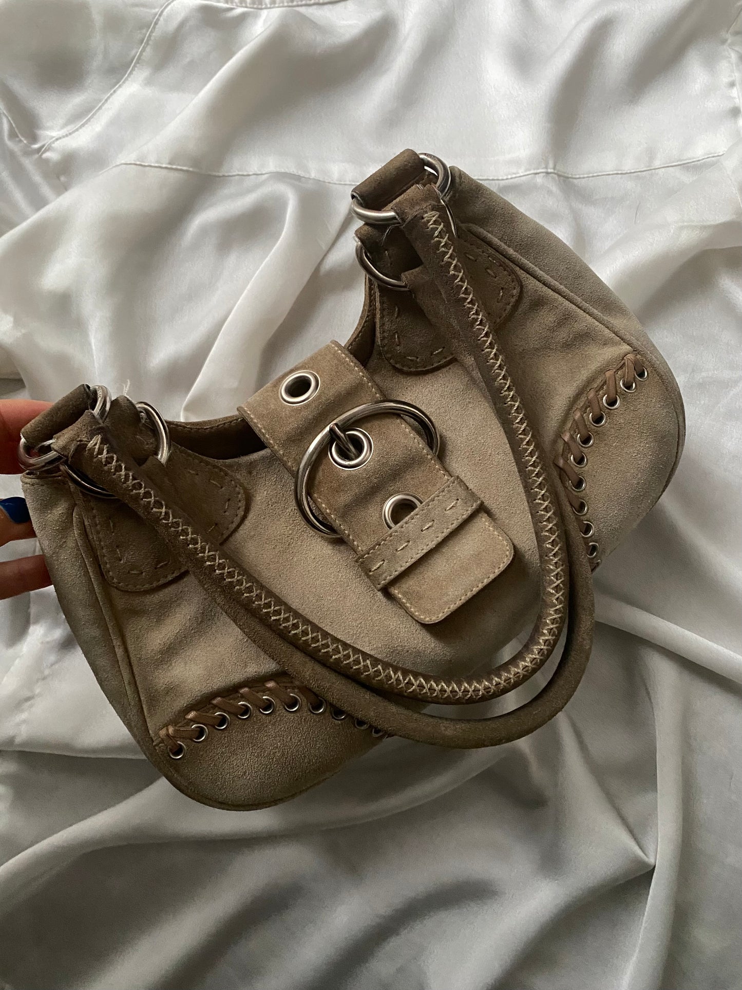 Prada moon camoscio champagne