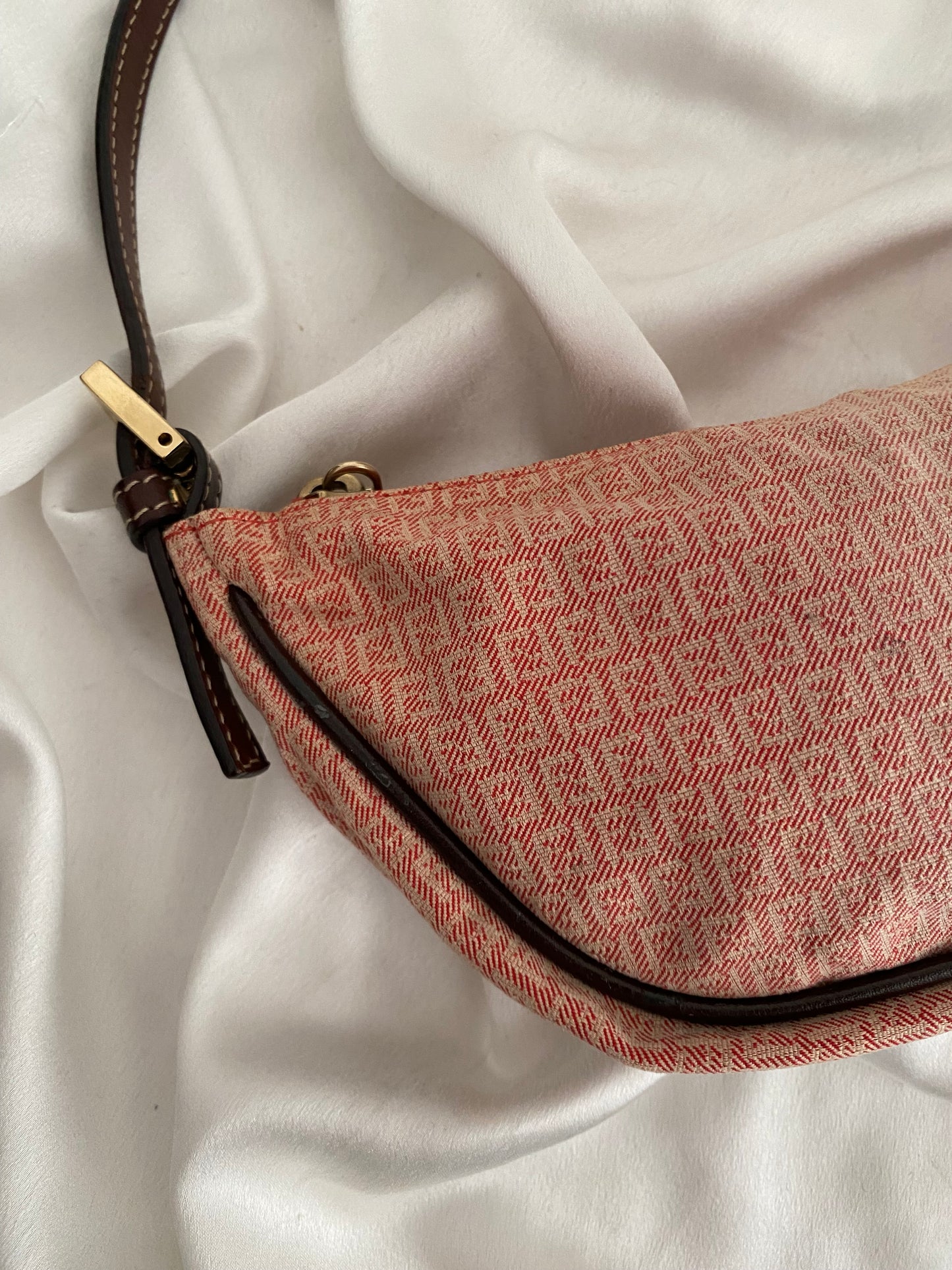 Fendi half moon faded red
