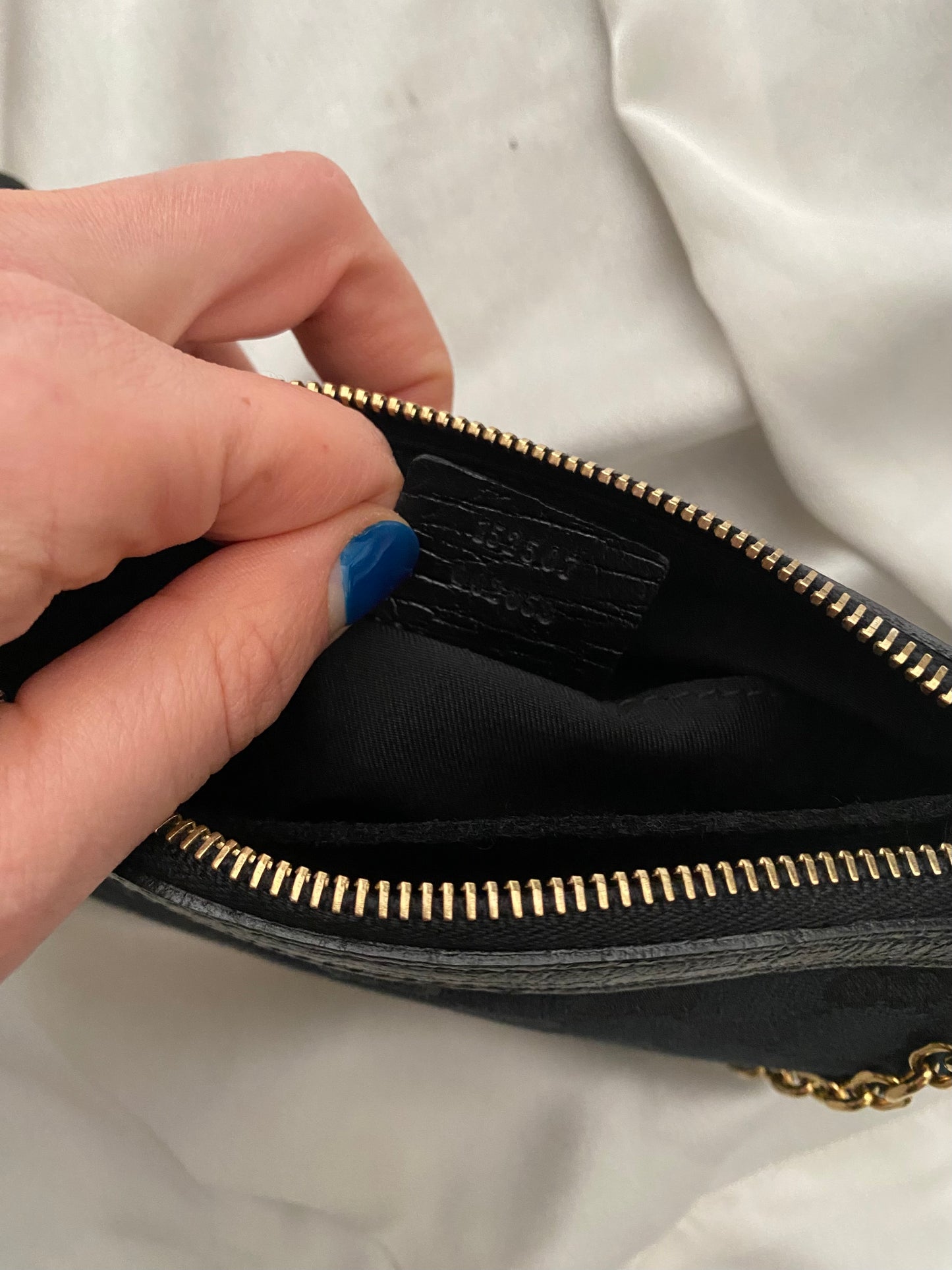 Gucci pochette monogram nero web