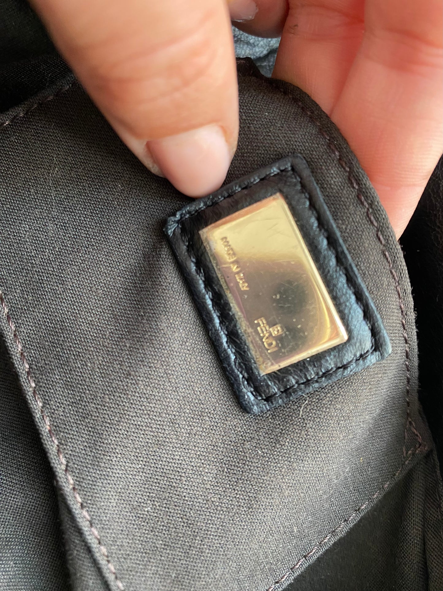 Fendi sweety baguette pelle nera