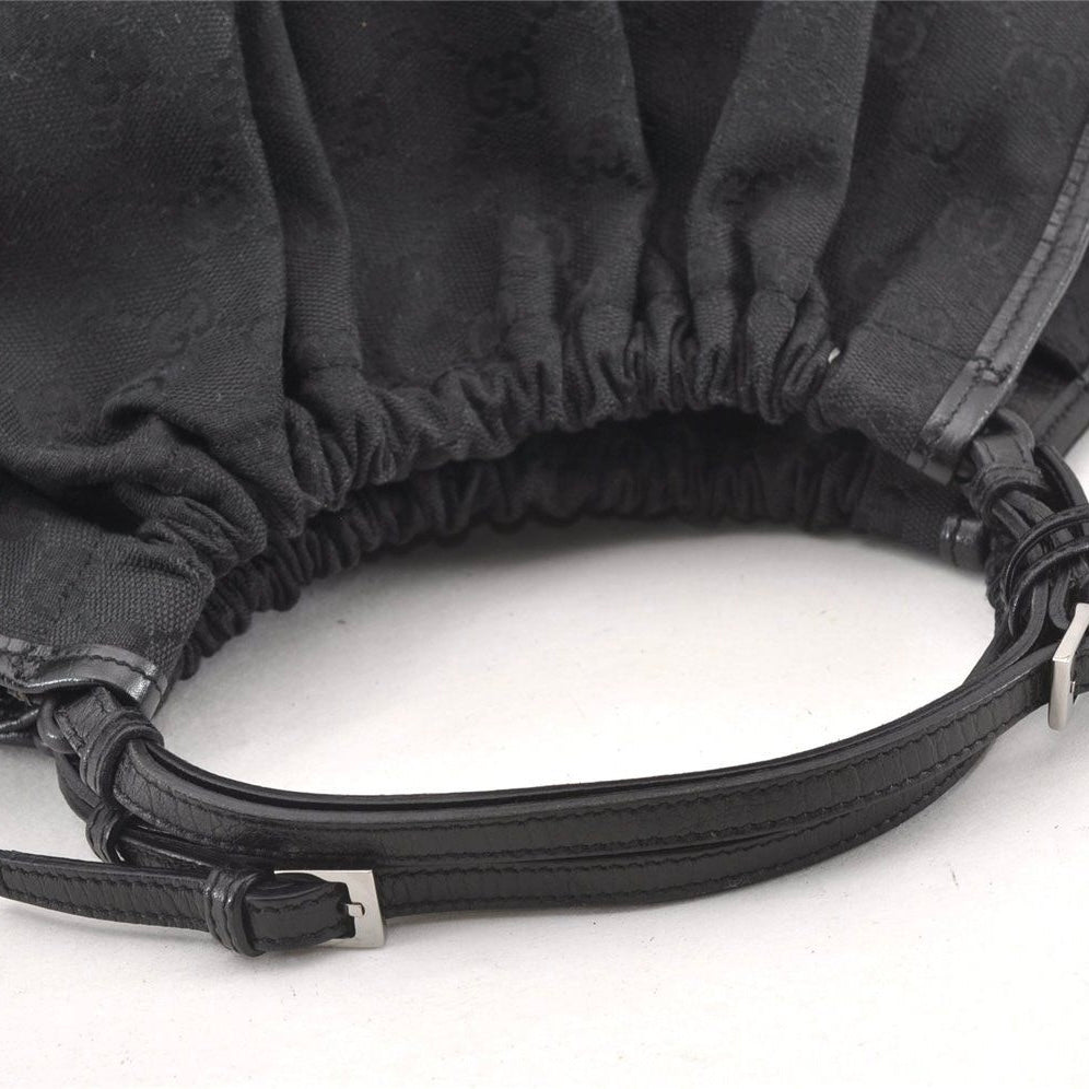 Gucci black monogram hobo