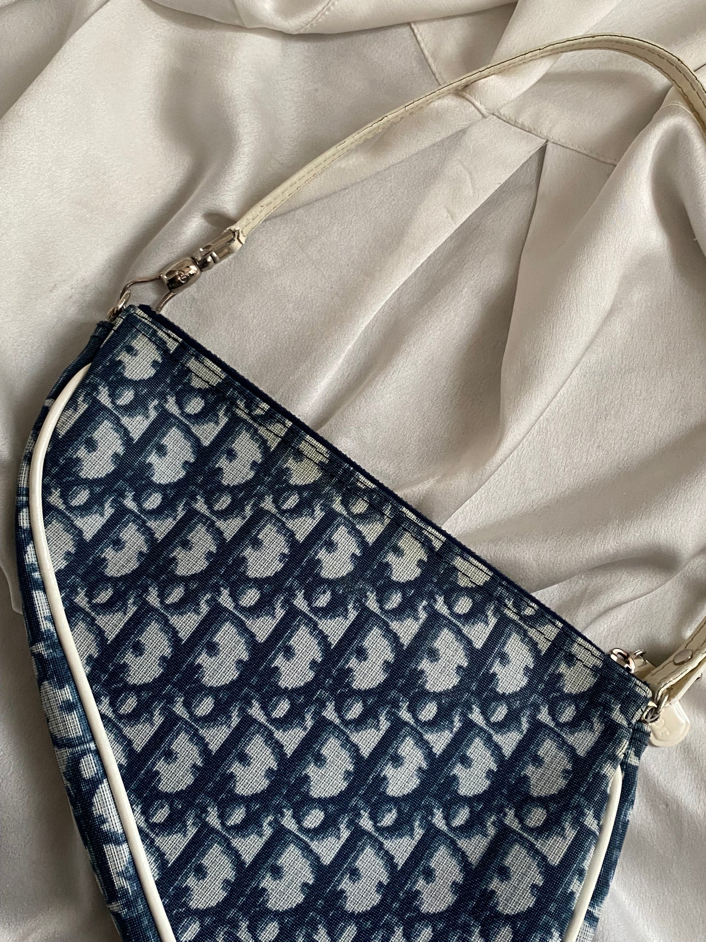 Dior mini saddle monogram blue