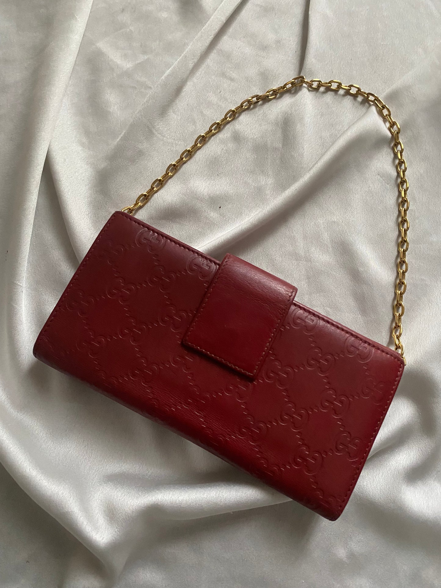Gucci love lock pochette rossa