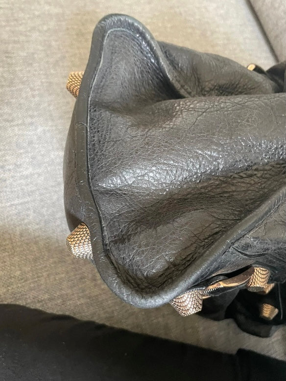 Balenciaga Work black giant hw silver