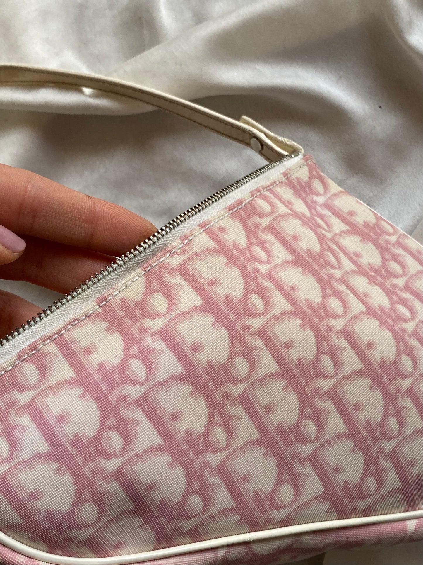 Dior mini saddle monogram rosa