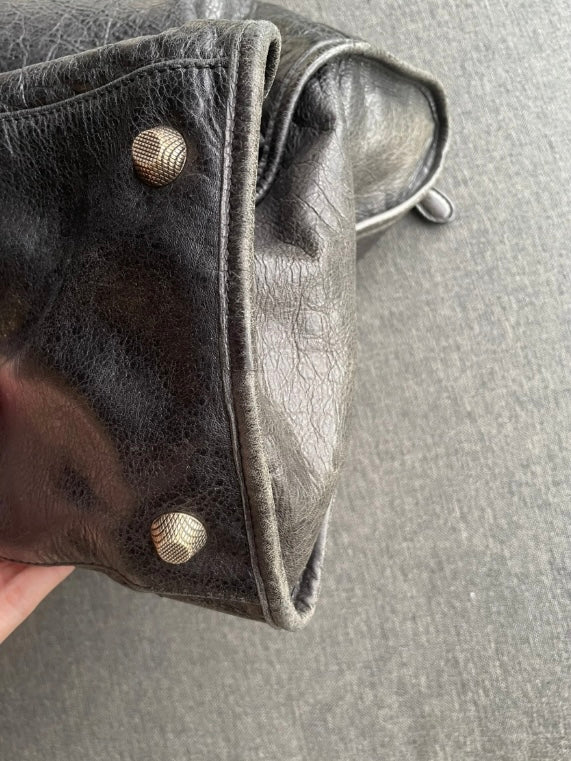 Balenciaga Work black giant hw silver