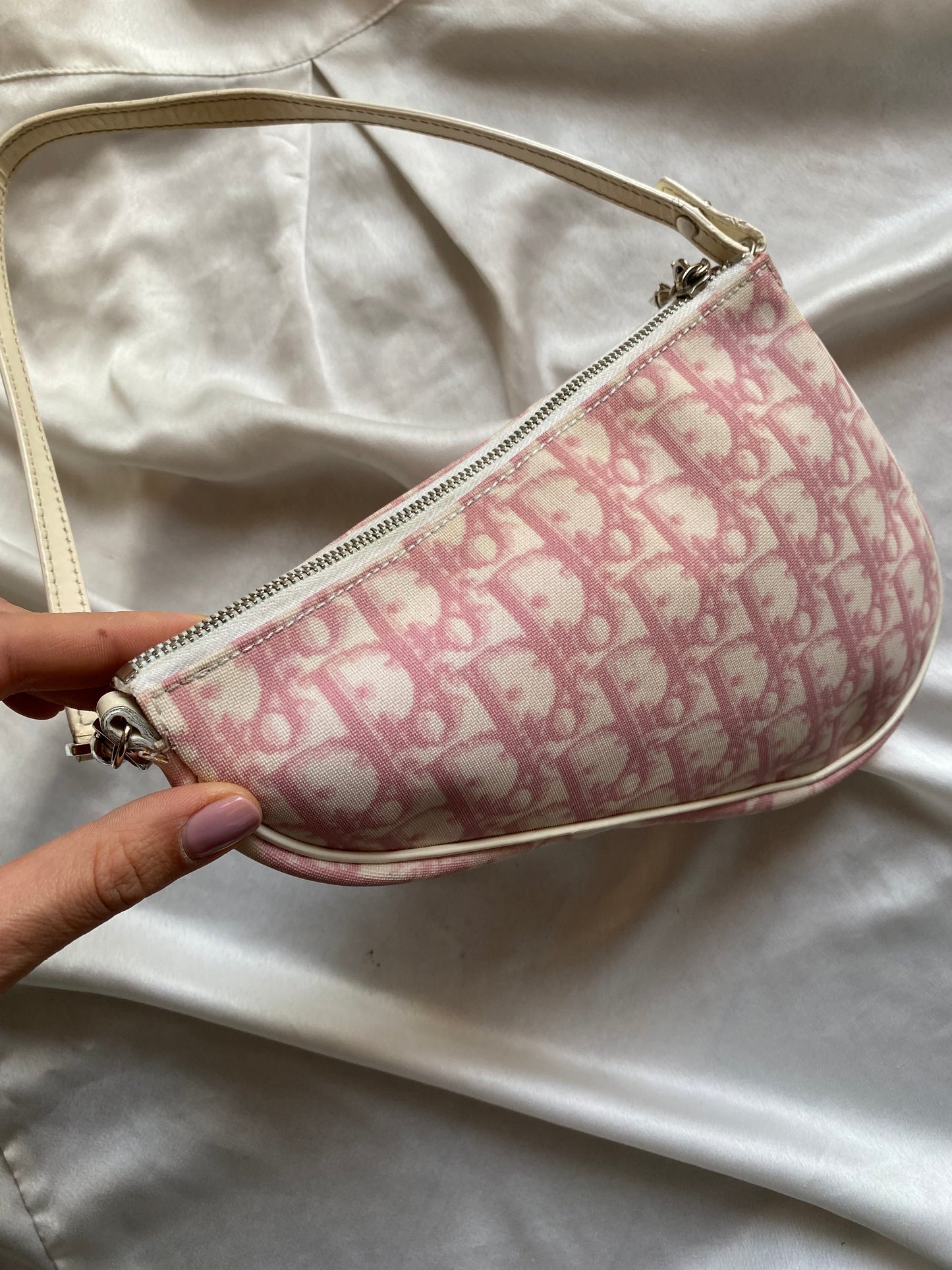 Dior mini saddle monogram rosa