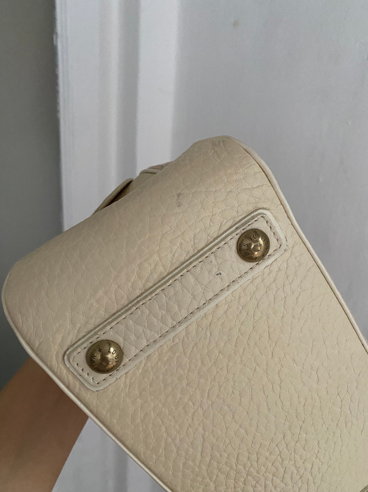 Louis Vuitton Mini Lin Trapeze PM denim rosa