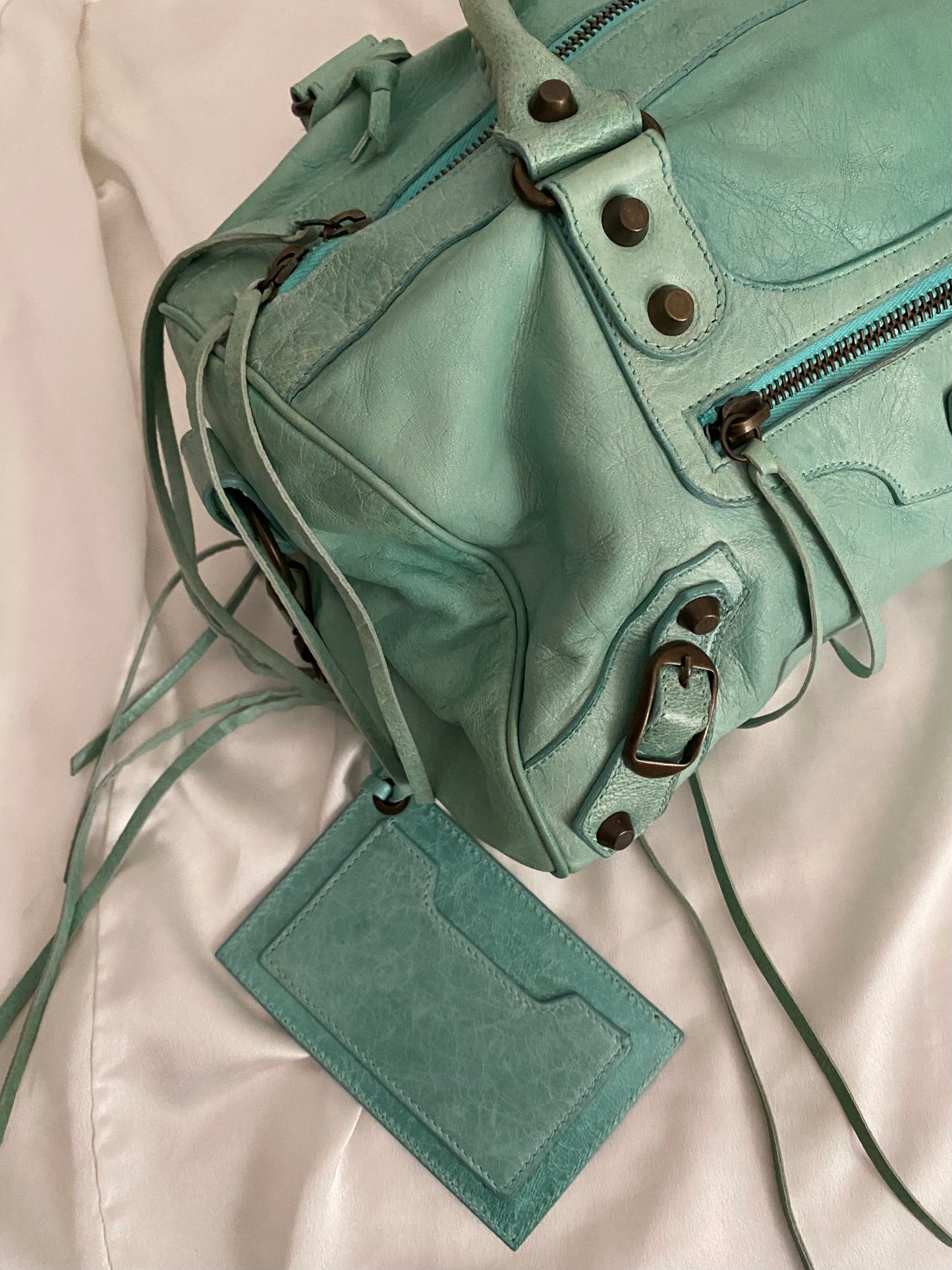 Balenciaga twiggy mint green