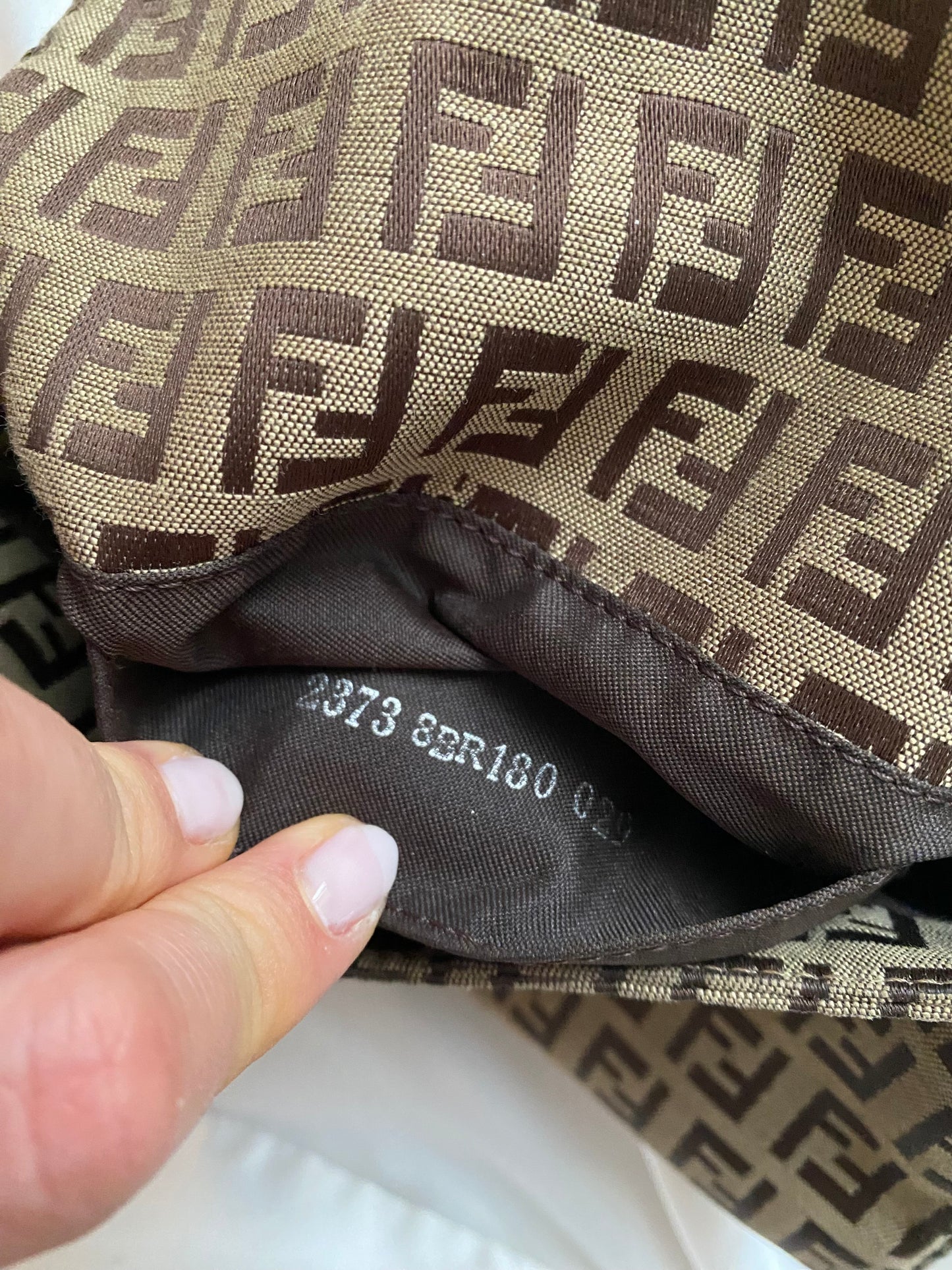 Fendi mini mamma monogram zucchino beige