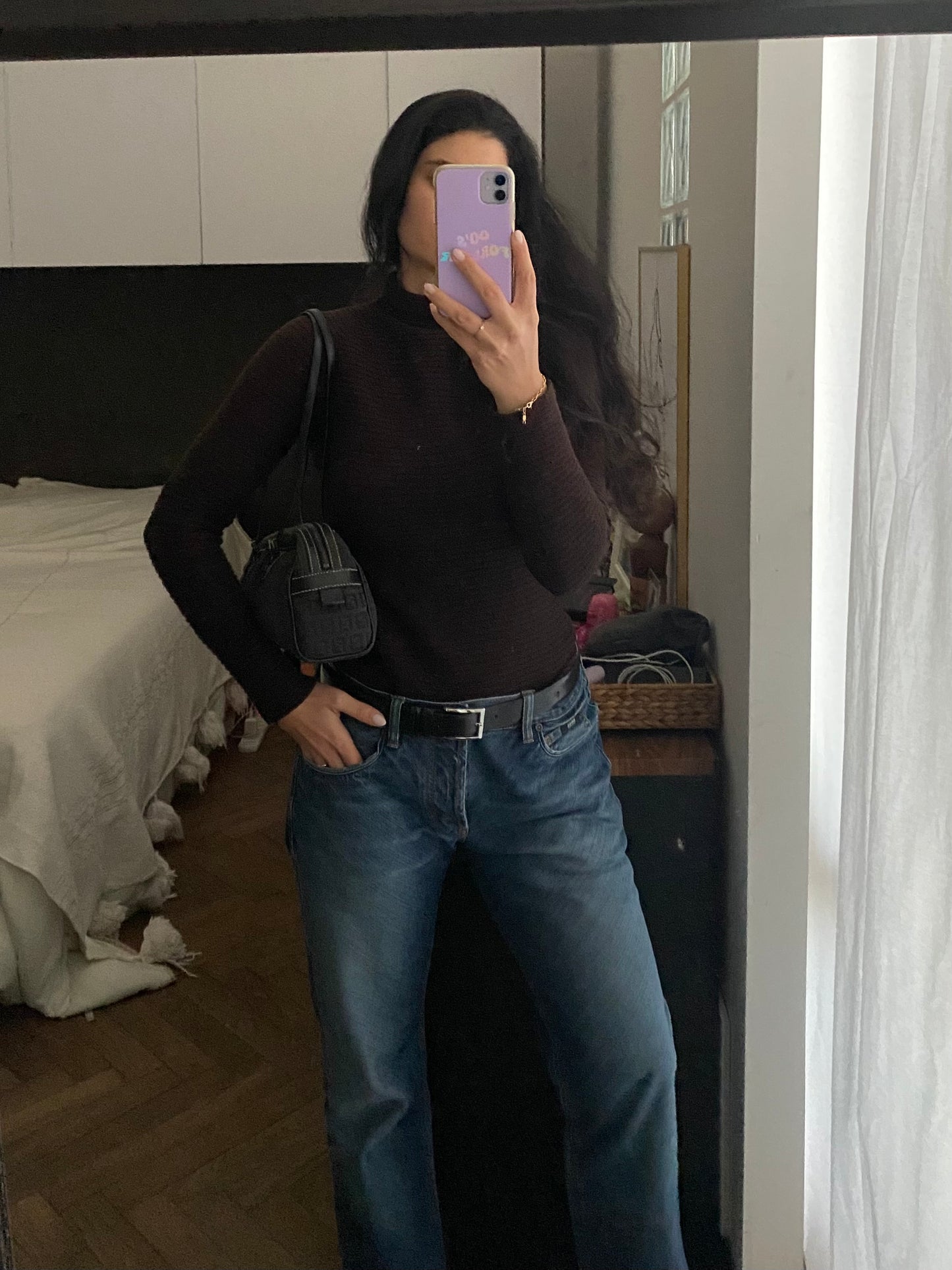 Fendi bassotto monogram zucchino black