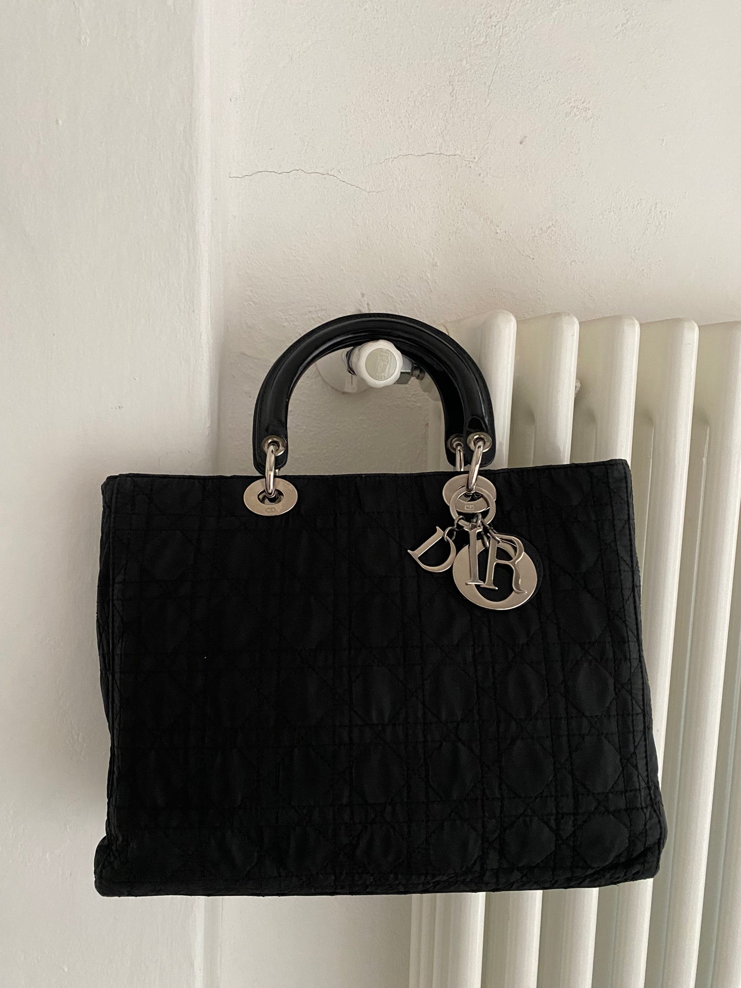 Dior Lady black hw silver
