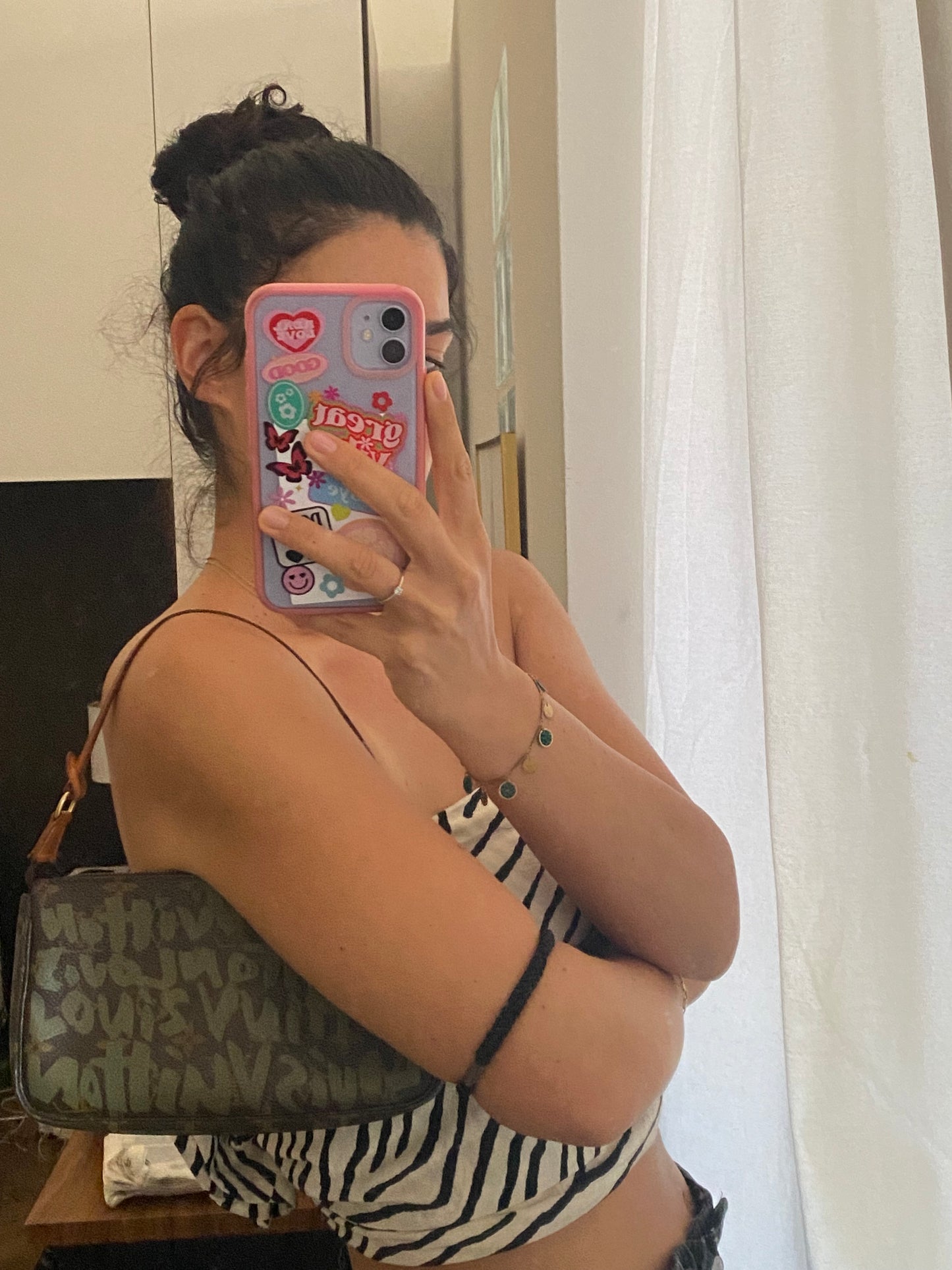 Louis Vuitton x Stephen Sprouse pochette accessoire green graffiti