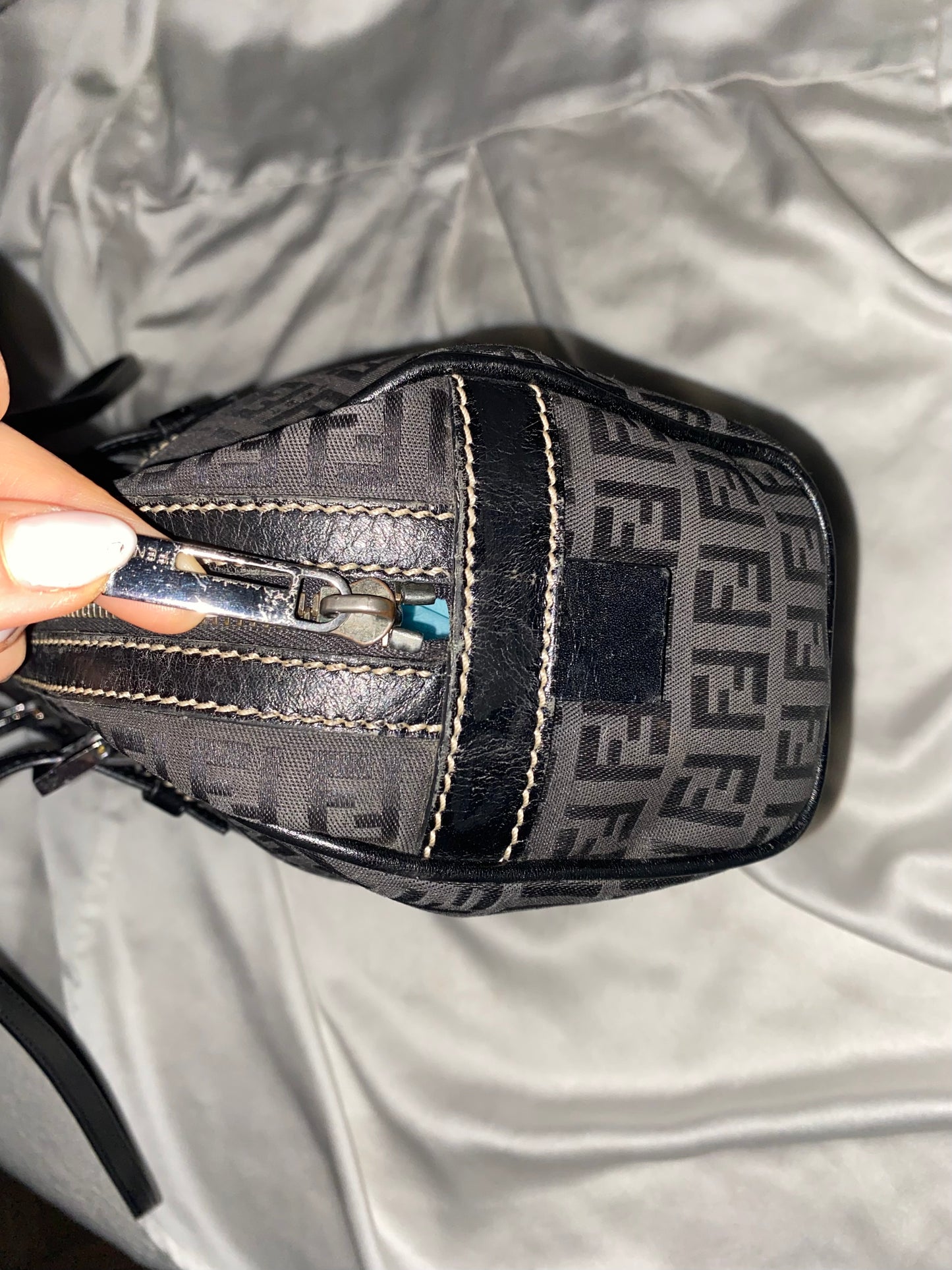Fendi bassotto monogram zucchino black