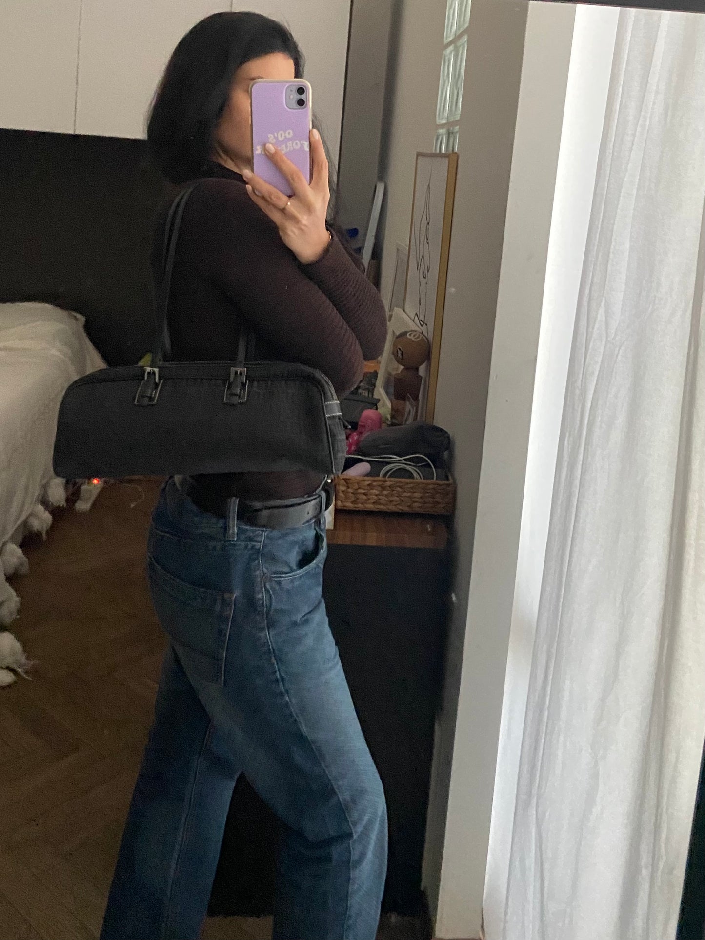 Fendi bassotto monogram zucchino black