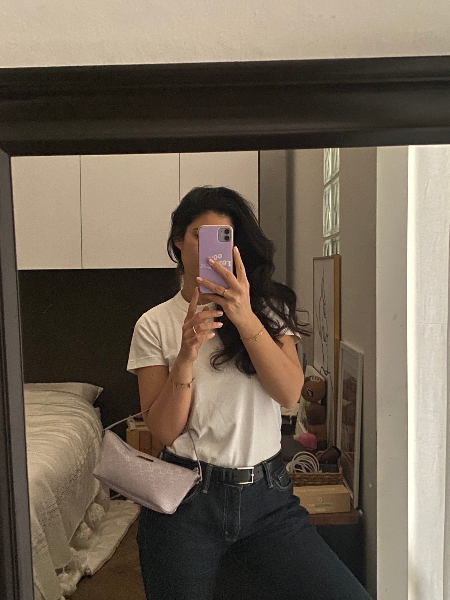Gucci boat baguette lilla