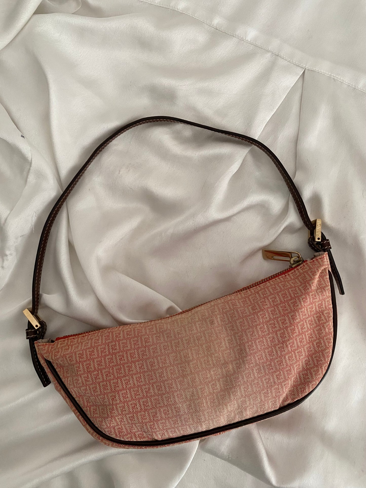Fendi half moon faded red