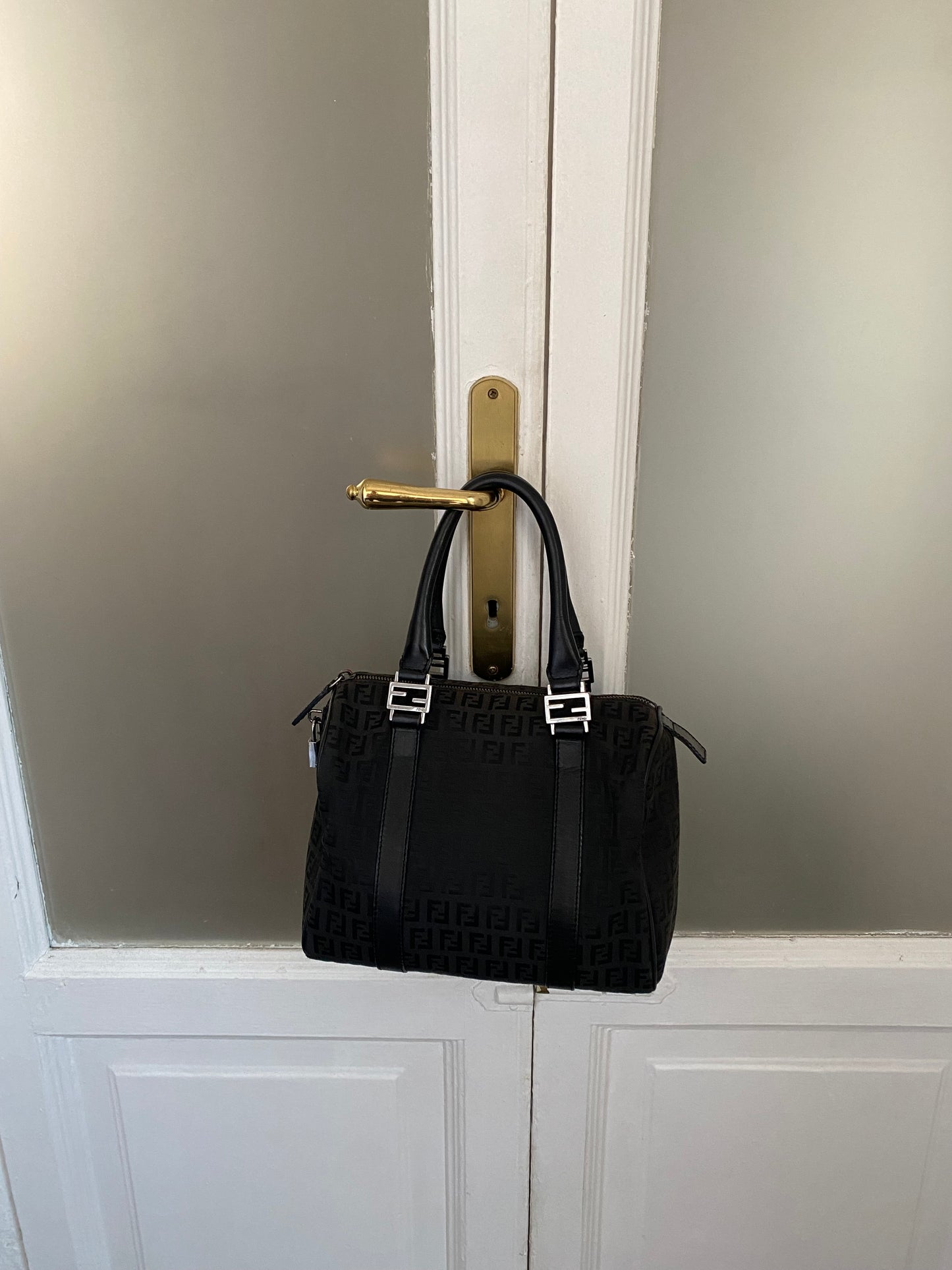Fendi bauletto zucchino nero